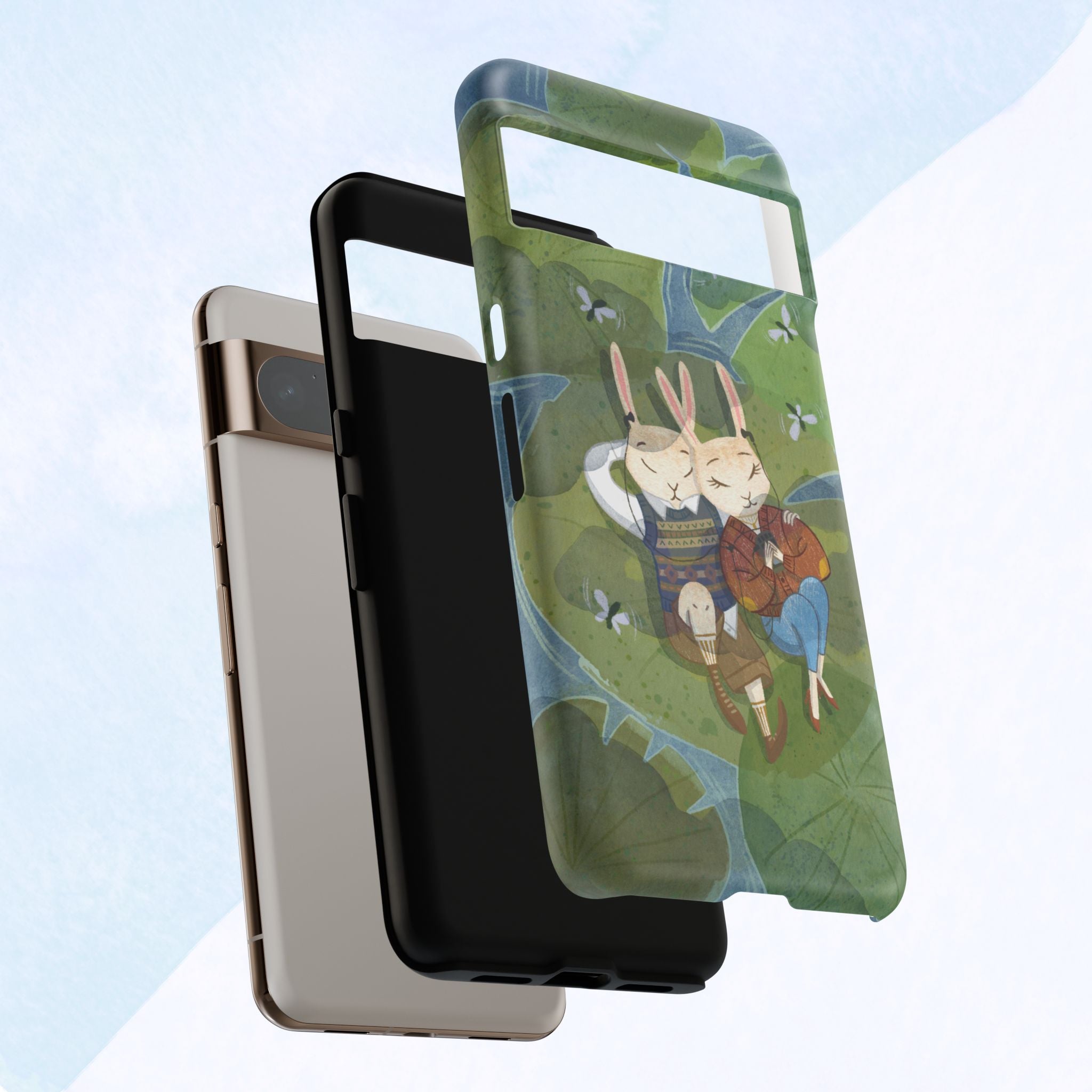 Cute Bunny Phone Case, Rabbit iPhone Cover, Nature Lovers Gift, Animal Lover Accessory, Eco-Friendly Case for Moms