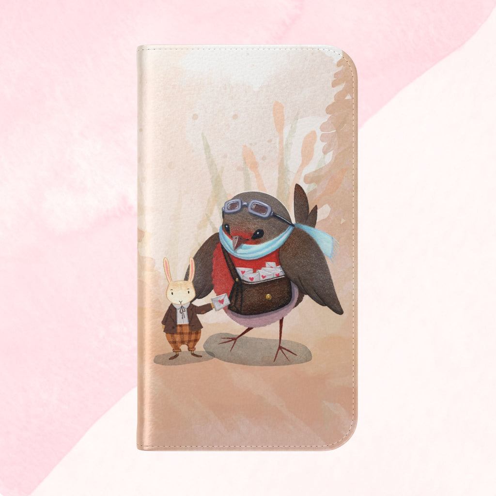 Whimsical Animal Flip Cases for Phones, Cute Woodland Creatures, Forest Friends Phone Cover, Animal Lover Gift, Phone Wallet