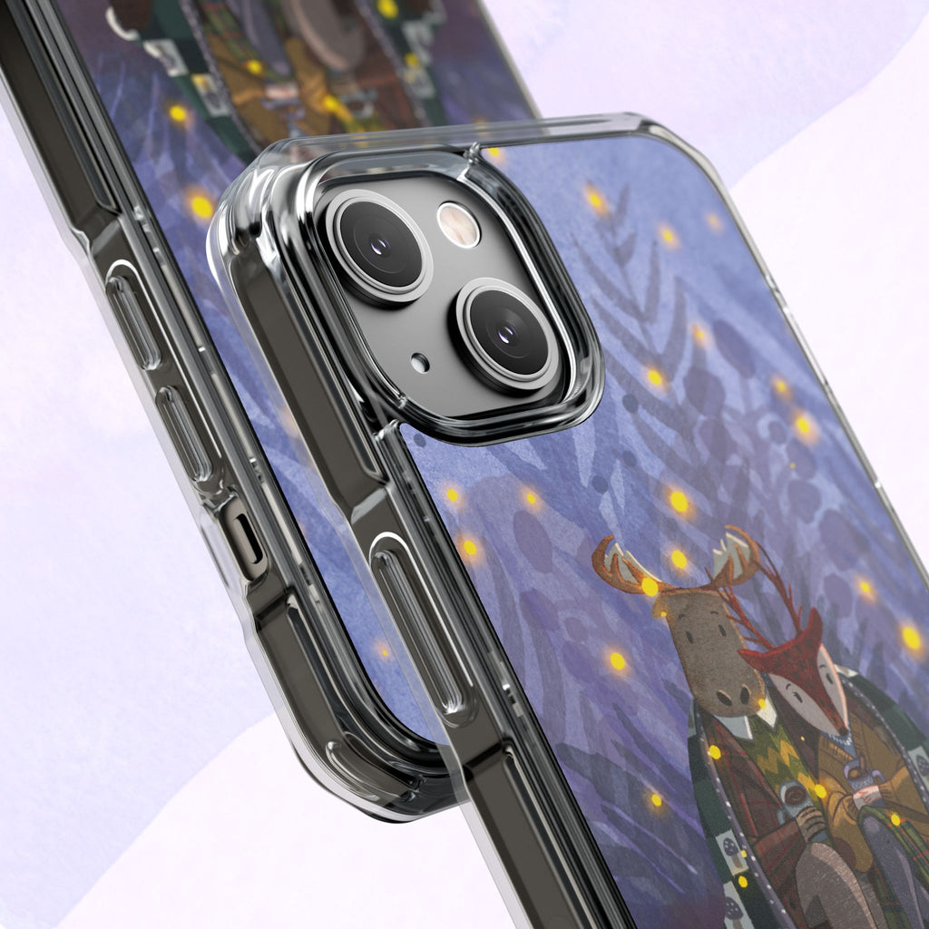 Cozy Animal Friends Phone Case - Magnetic Clear Impact Cases for Outdoorsy Animal Lovers, Perfect for Christmas, Gift Idea, Nature Vibes