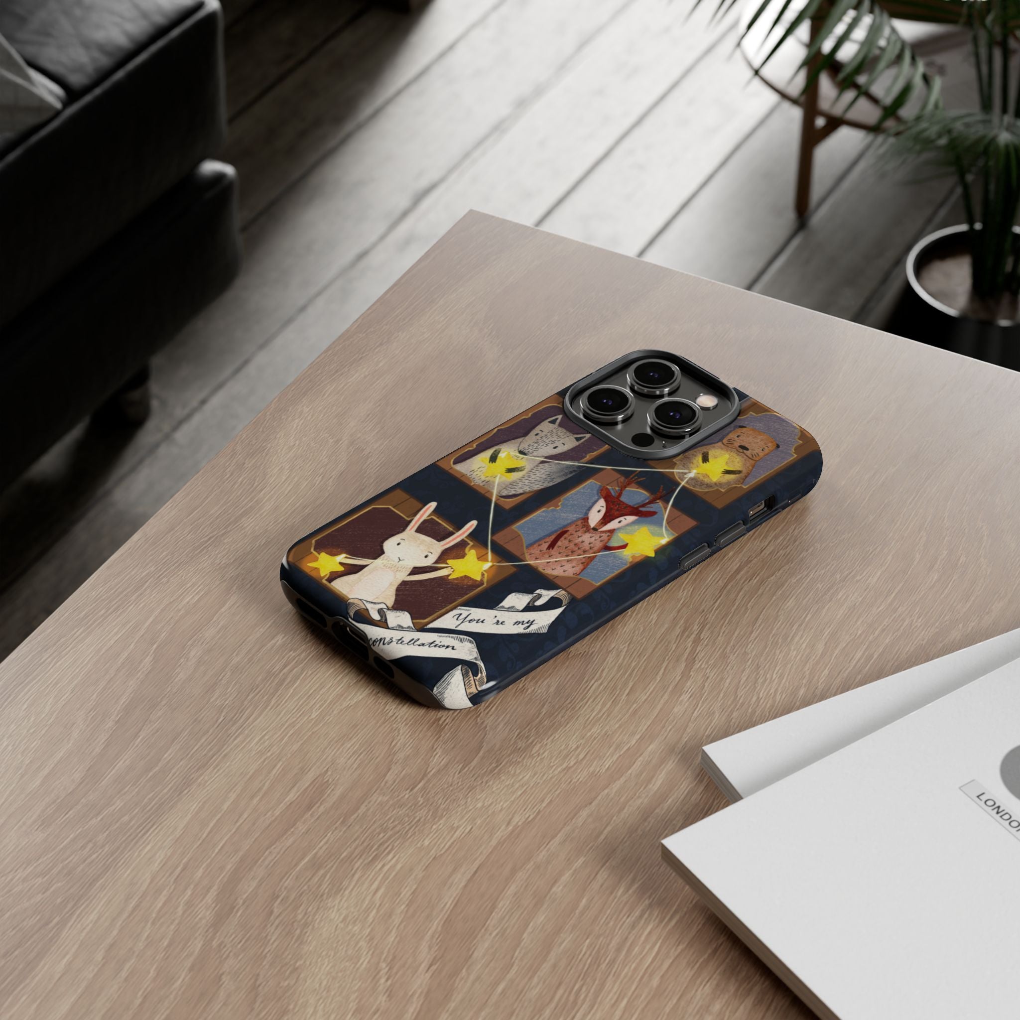 Tough Cases, Animals & Stars Design, Cute iPhone Gift, Nature Lover, Birthday, Animal Lover, iPhone 16 15 14 13 12 11 X XR 8
