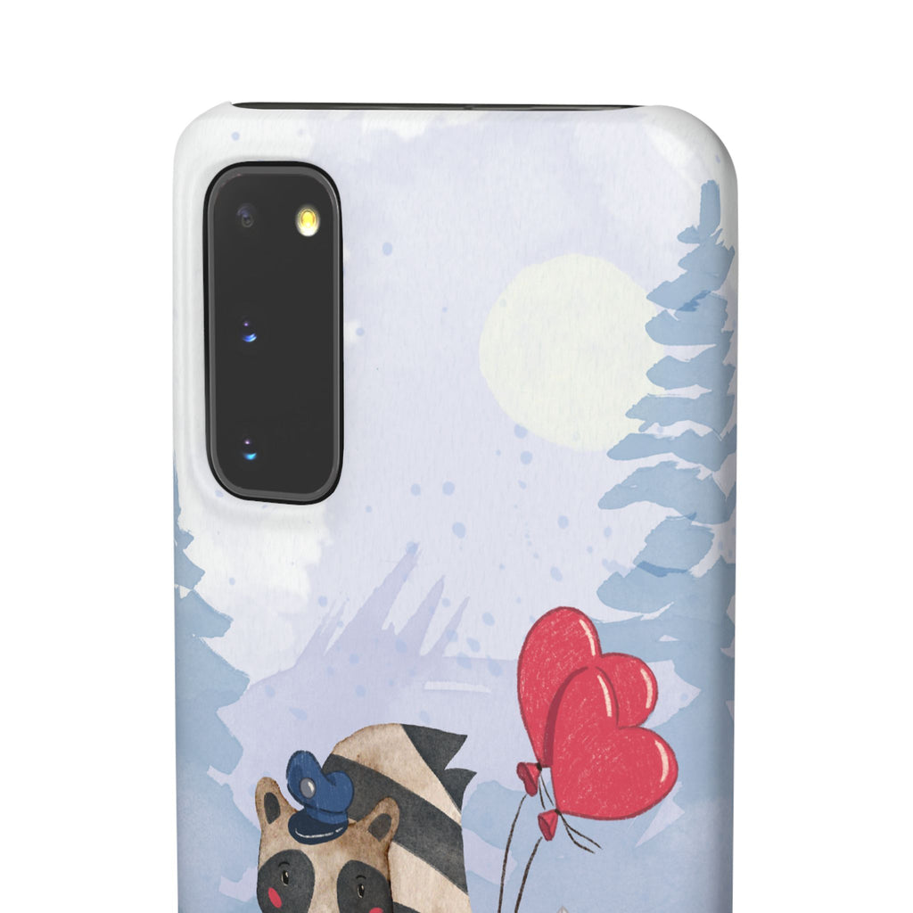 Whimsical Animal Snap Case with Love Balloons, Cute Phone Case, Valentine's Day Gift, Animal Lover Accessory, Creative Phone Cover