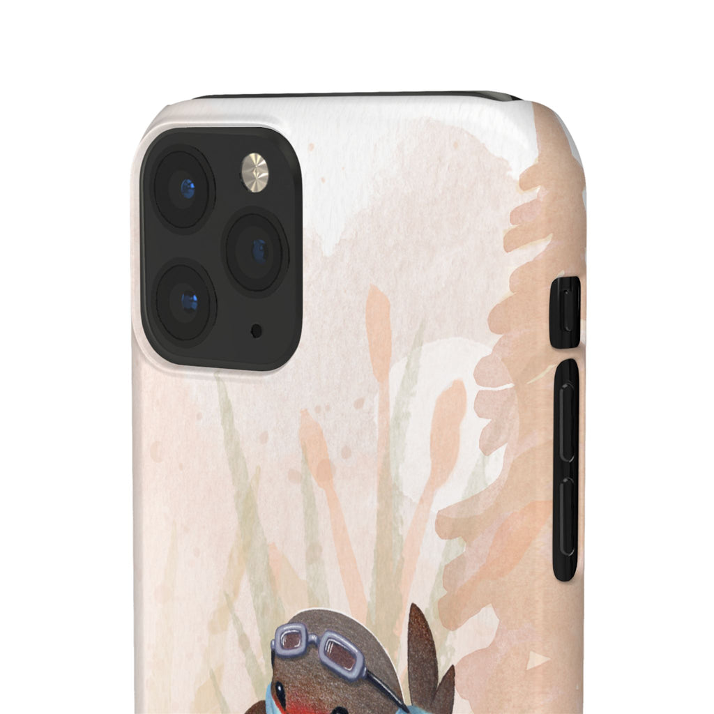 Whimsical Animal Snap Cases, Cute Phone Case, Handmade Bird and Bunny Design, Gift for Animal Lovers, Unique Smartphone Cover