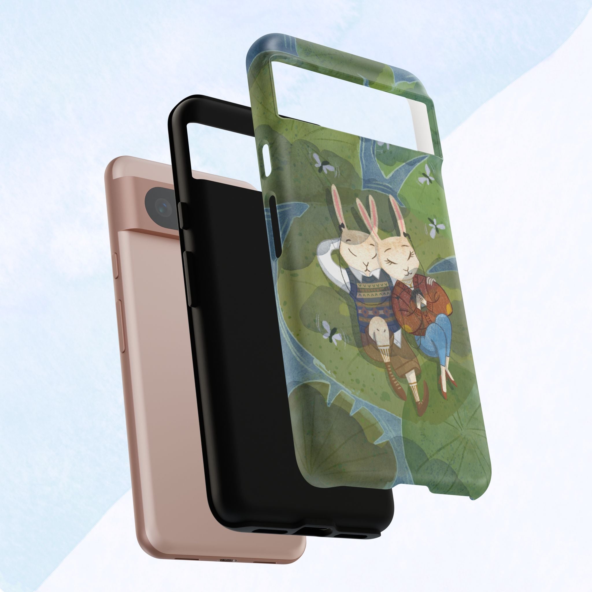 Cute Bunny Phone Case, Rabbit iPhone Cover, Nature Lovers Gift, Animal Lover Accessory, Eco-Friendly Case for Moms
