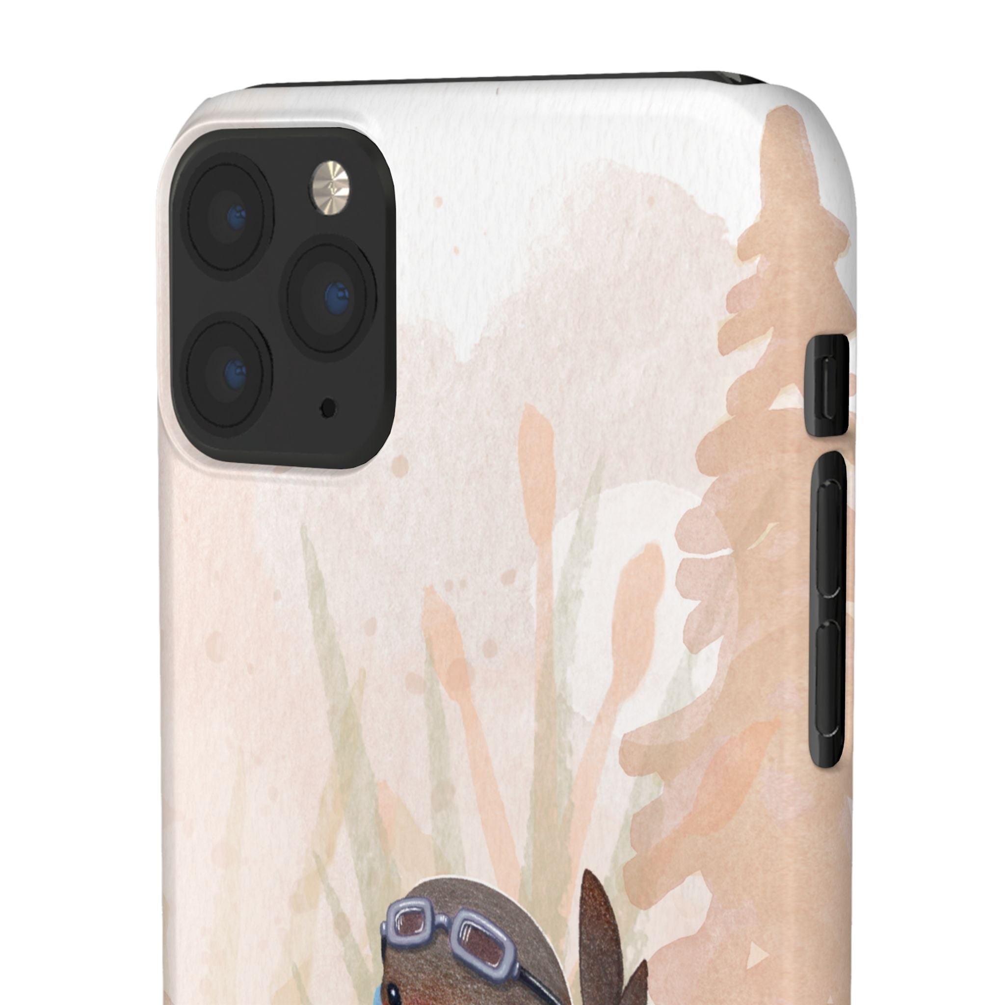 Whimsical Animal Snap Cases, Cute Phone Case, Handmade Bird and Bunny Design, Gift for Animal Lovers, Unique Smartphone Cover