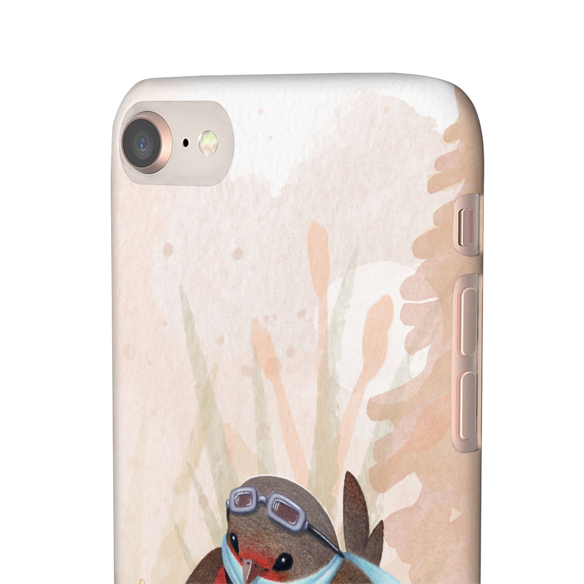 Whimsical Animal Snap Cases, Cute Phone Case, Handmade Bird and Bunny Design, Gift for Animal Lovers, Unique Smartphone Cover