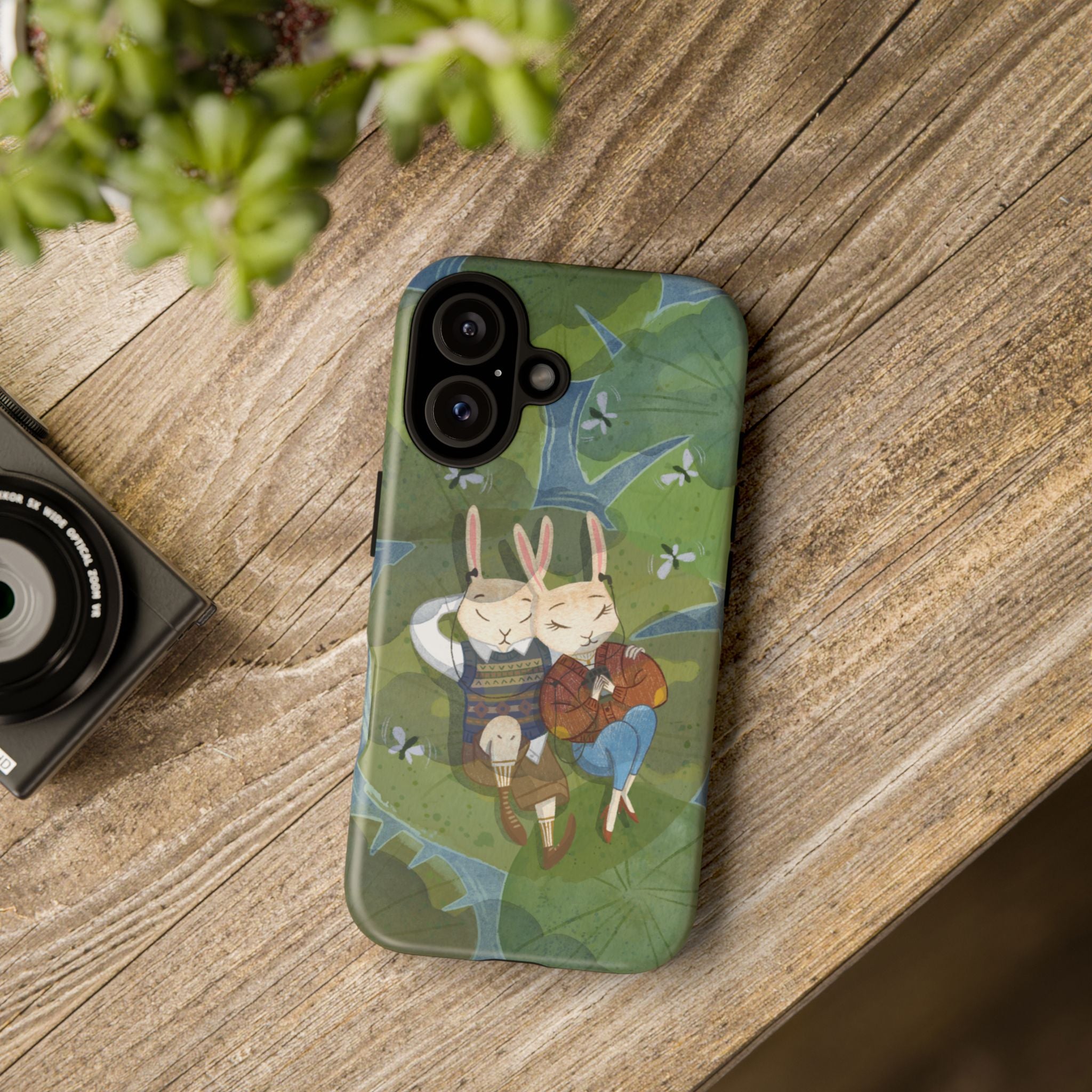 Cute Bunny Phone Case, Rabbit iPhone Cover, Nature Lovers Gift, Animal Lover Accessory, Eco-Friendly Case for Moms