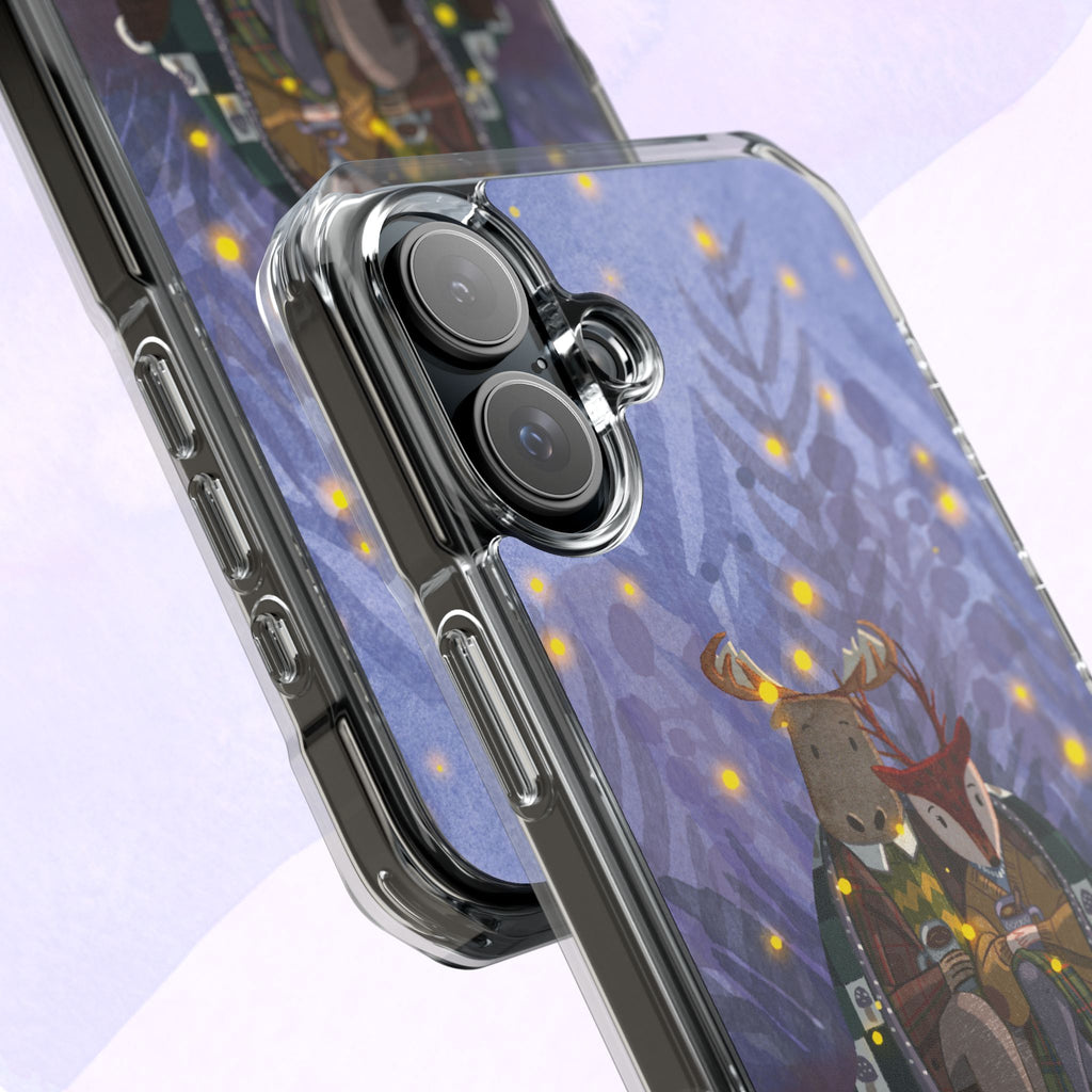 Cozy Animal Friends Phone Case - Magnetic Clear Impact Cases for Outdoorsy Animal Lovers, Perfect for Christmas, Gift Idea, Nature Vibes