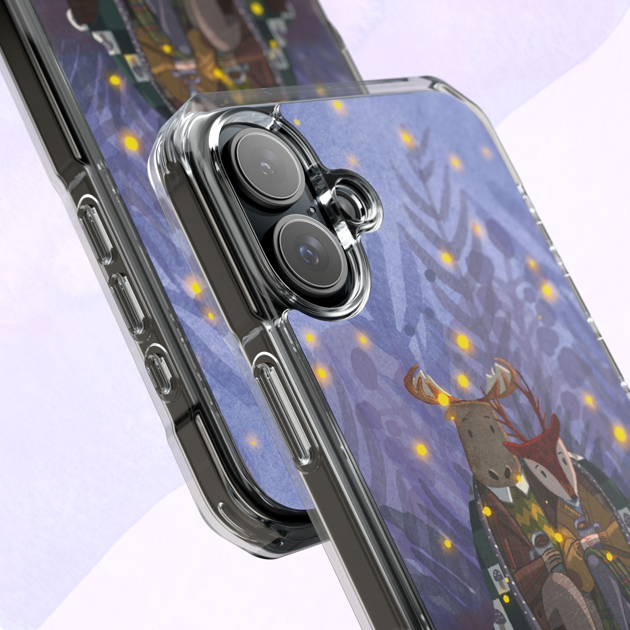 Cozy Animal Friends Phone Case - Magnetic Clear Impact Cases for Outdoorsy Animal Lovers, Perfect for Christmas, Gift Idea, Nature Vibes