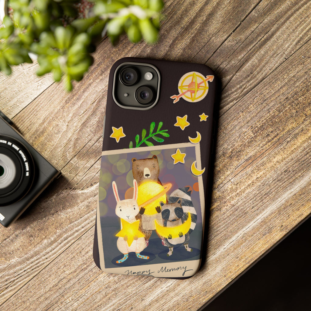 Animal iPhone Case - Tough Cases for Kids, Teens, Cute Fun Design, Holiday Accessories, iPhone 16 15 14 13 12 11 10 XR X 8, Gift Idea,