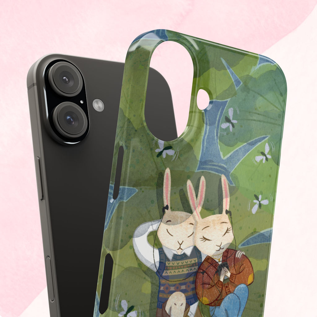 Whimsical Bunny Phone Cases for Animal Lovers and Nature Enthusiasts | Cute, Fun Design, Gifts for Friends, Birthday, Easter, Spring