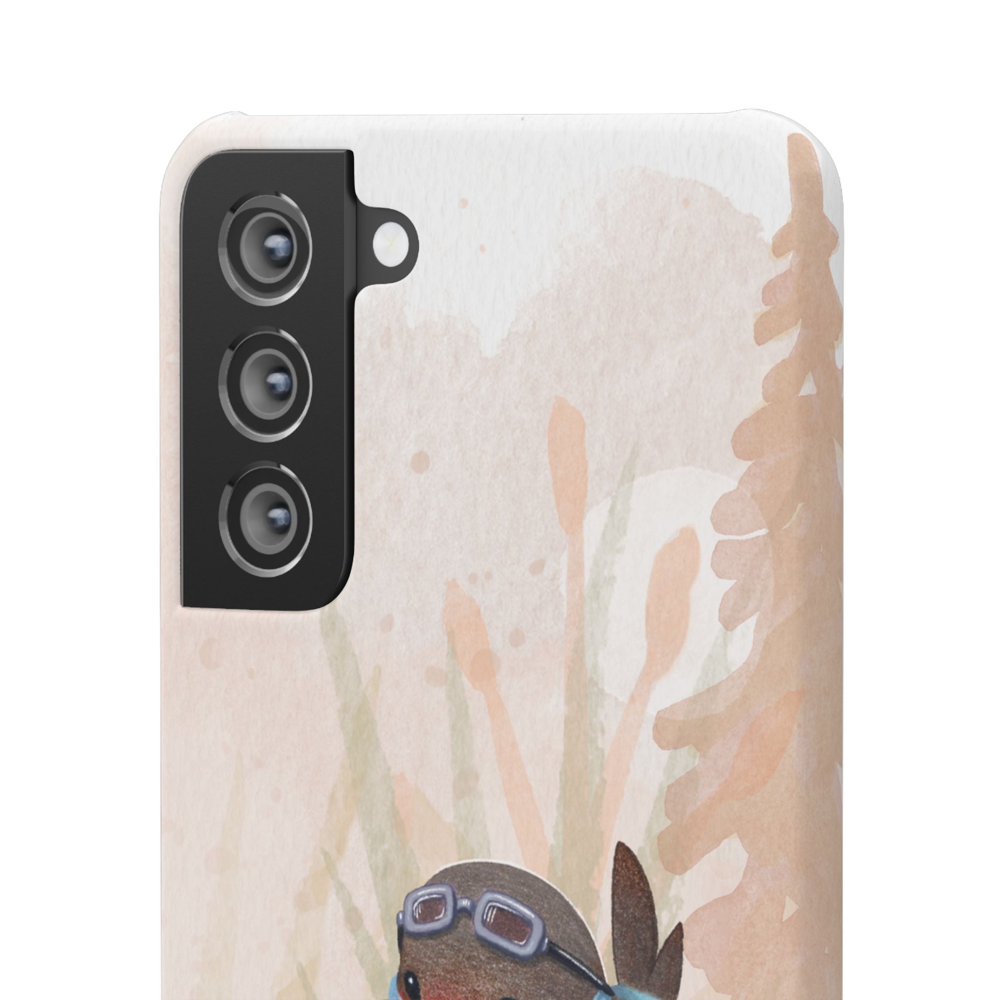 Whimsical Animal Snap Cases, Cute Phone Case, Handmade Bird and Bunny Design, Gift for Animal Lovers, Unique Smartphone Cover