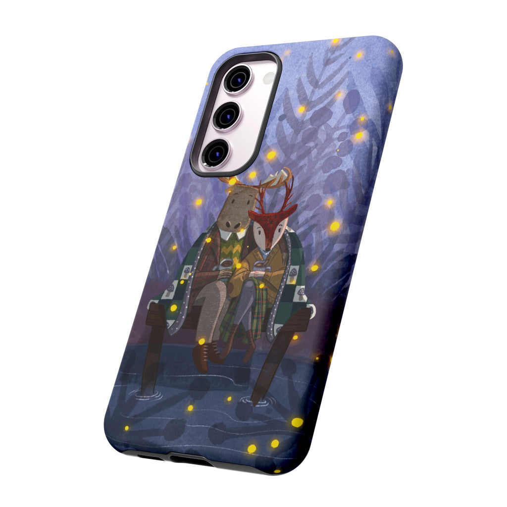 Cozy Couple Phone Case, Cute Animal Lovers Gift, Nature Aesthetic, Perfect for Holidays, Personalized Phone Accessories, Gift for Her