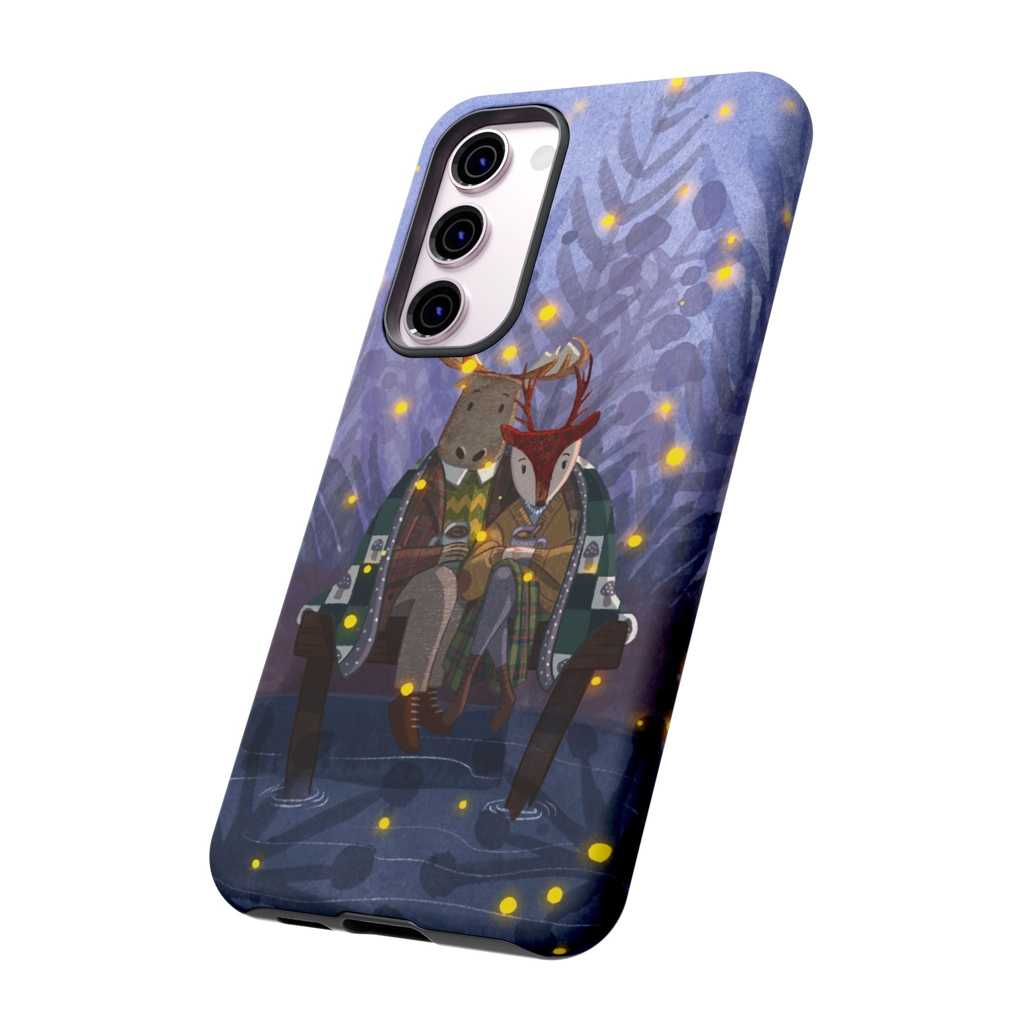 Cozy Couple Phone Case, Cute Animal Lovers Gift, Nature Aesthetic, Perfect for Holidays, Personalized Phone Accessories, Gift for Her