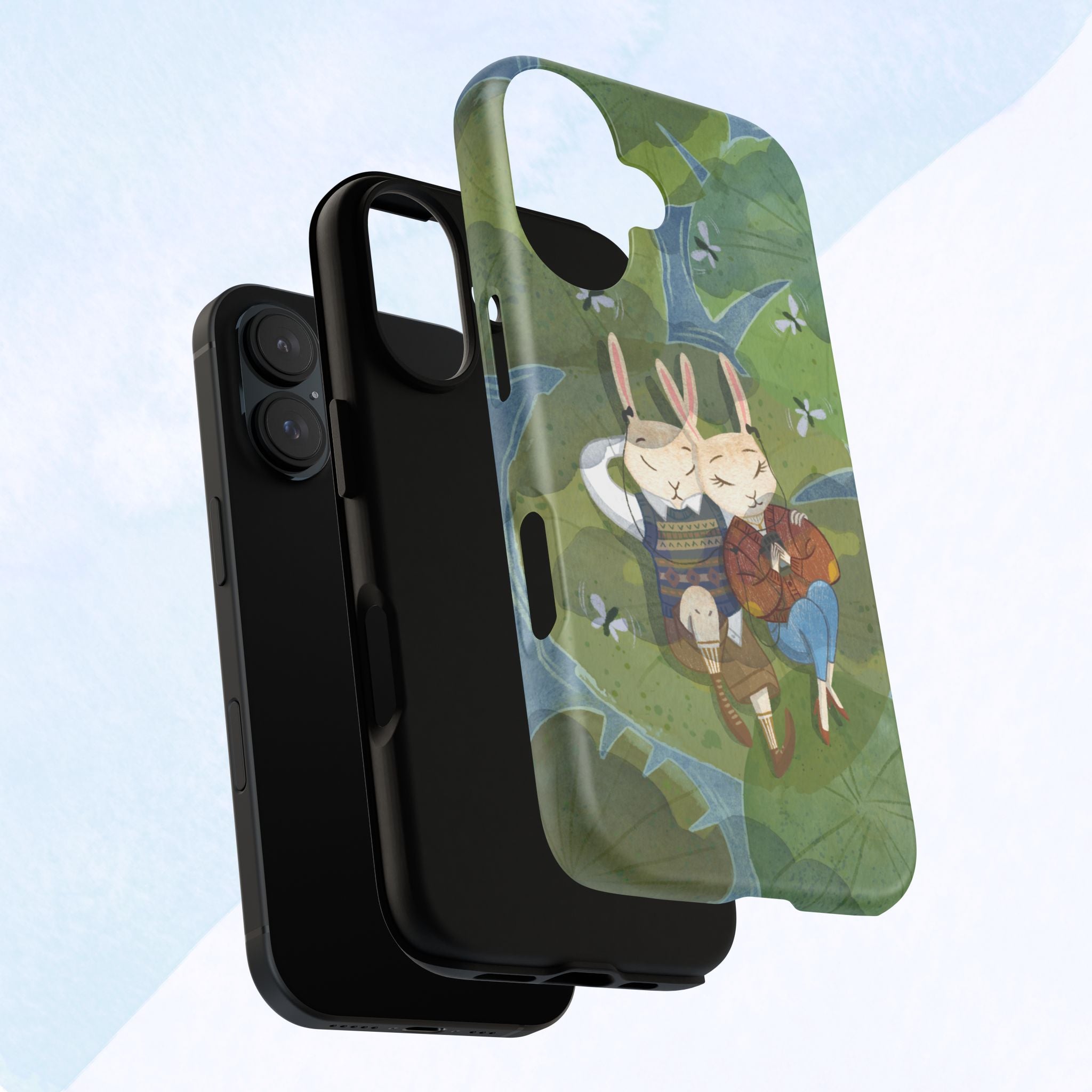 Cute Bunny Phone Case, Rabbit iPhone Cover, Nature Lovers Gift, Animal Lover Accessory, Eco-Friendly Case for Moms