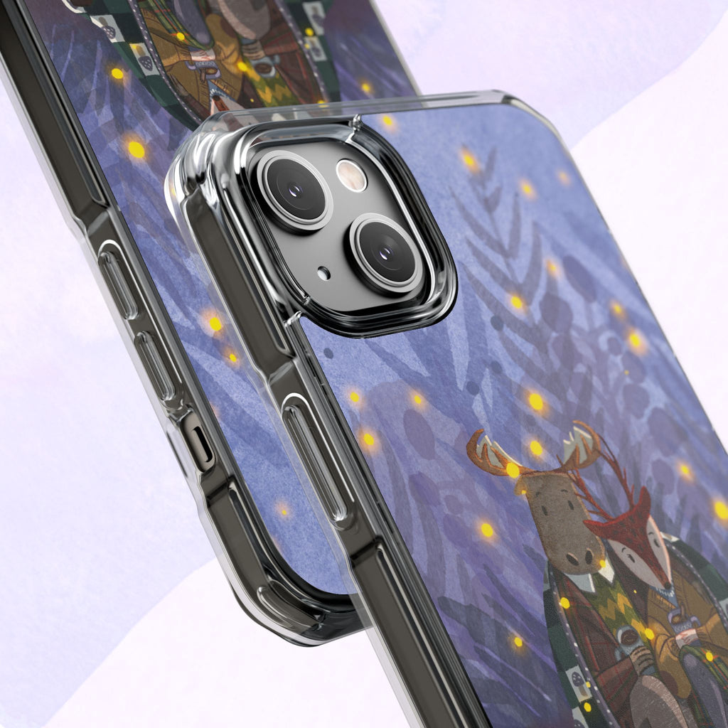 Cozy Animal Friends Phone Case - Magnetic Clear Impact Cases for Outdoorsy Animal Lovers, Perfect for Christmas, Gift Idea, Nature Vibes