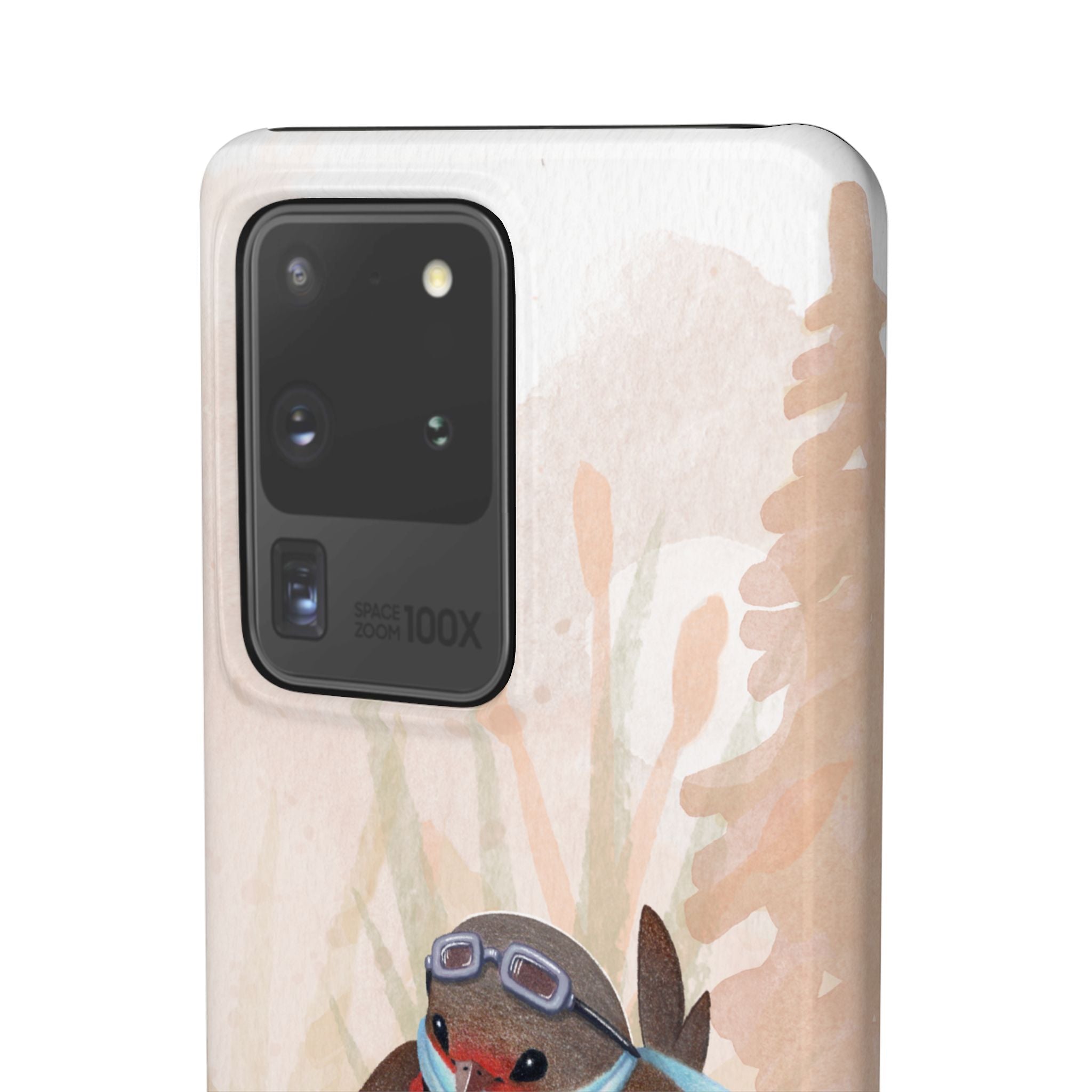 Whimsical Animal Snap Cases, Cute Phone Case, Handmade Bird and Bunny Design, Gift for Animal Lovers, Unique Smartphone Cover