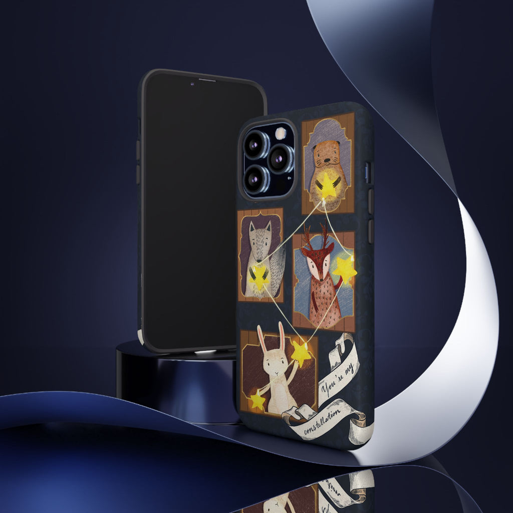 Tough Cases, Animals & Stars Design, Cute iPhone Gift, Nature Lover, Birthday, Animal Lover, iPhone 16 15 14 13 12 11 X XR 8