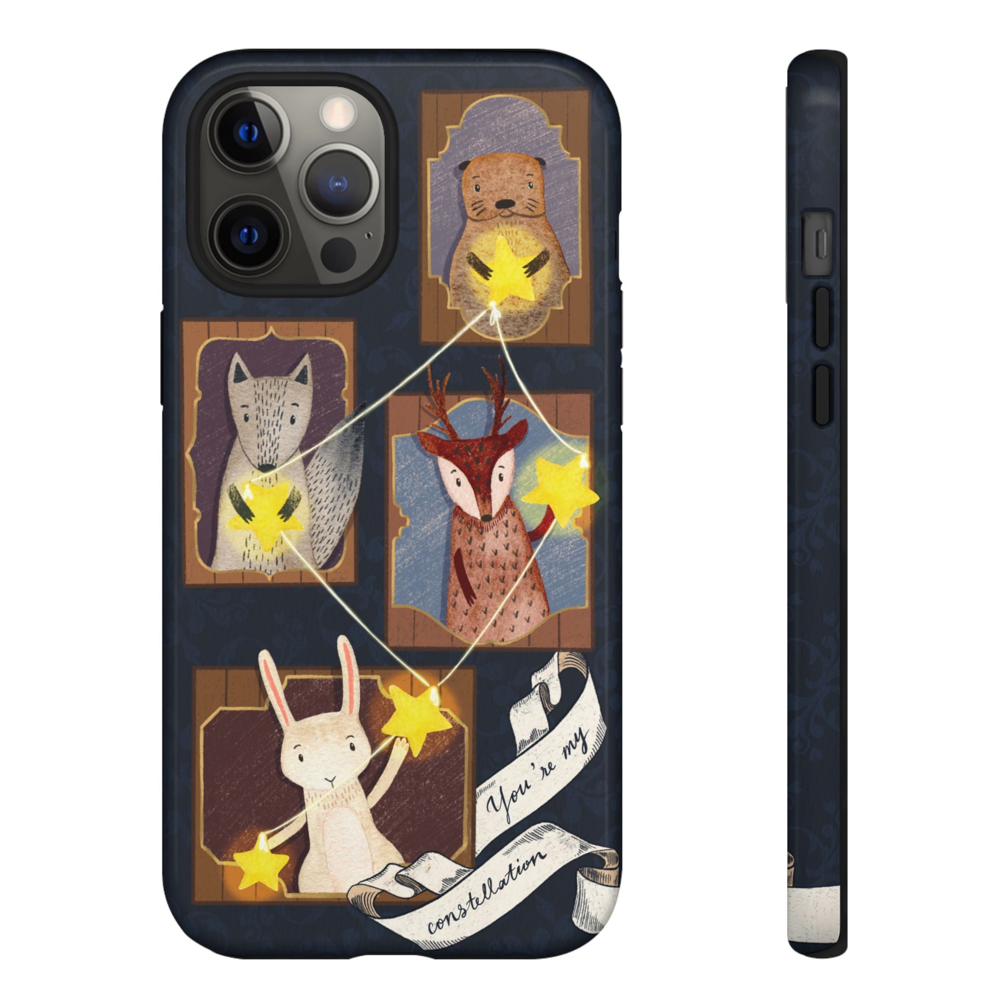 Tough Cases, Animals & Stars Design, Cute iPhone Gift, Nature Lover, Birthday, Animal Lover, iPhone 16 15 14 13 12 11 X XR 8