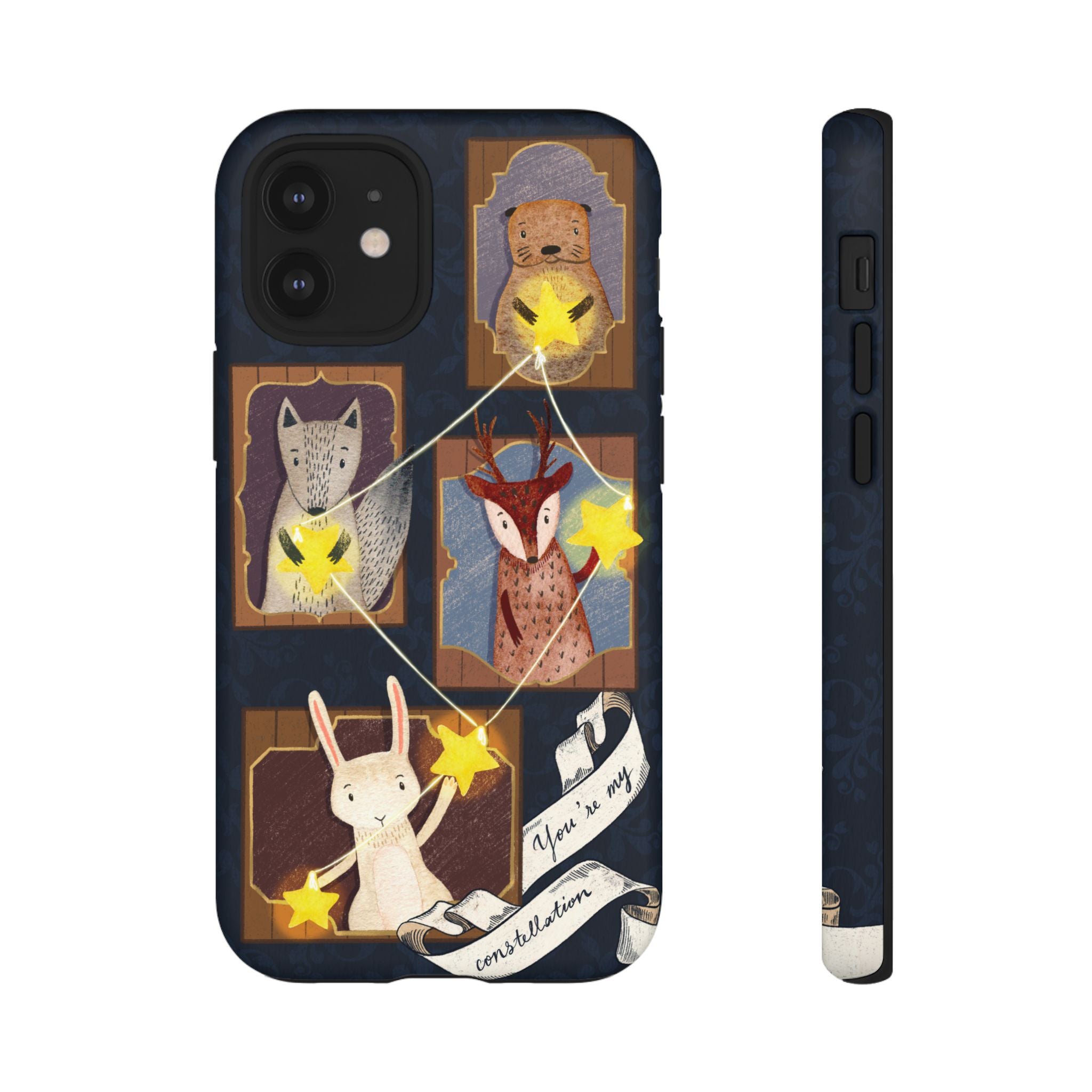 Tough Cases, Animals & Stars Design, Cute iPhone Gift, Nature Lover, Birthday, Animal Lover, iPhone 16 15 14 13 12 11 X XR 8
