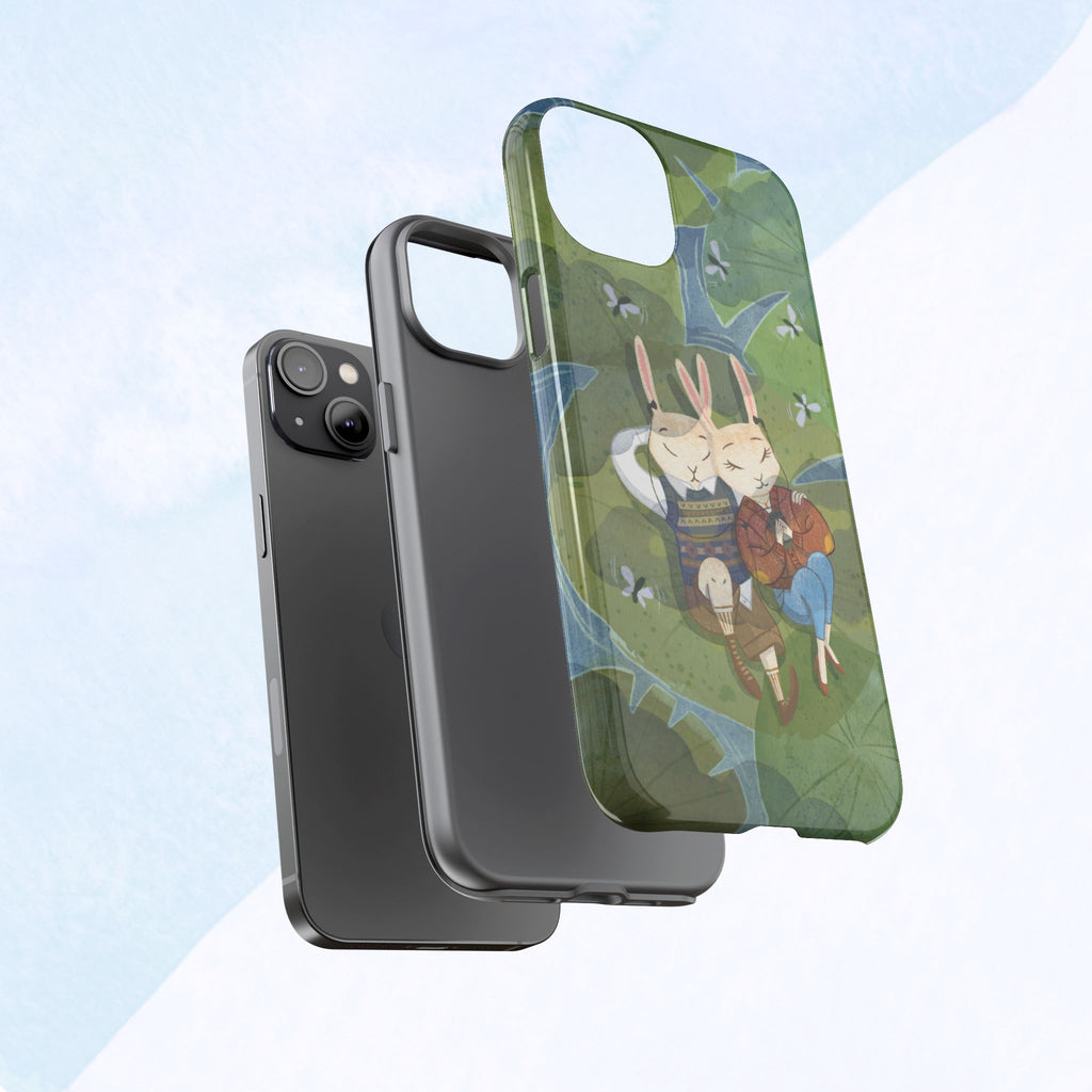 Cute Bunny Phone Case, Rabbit iPhone Cover, Nature Lovers Gift, Animal Lover Accessory, Eco-Friendly Case for Moms