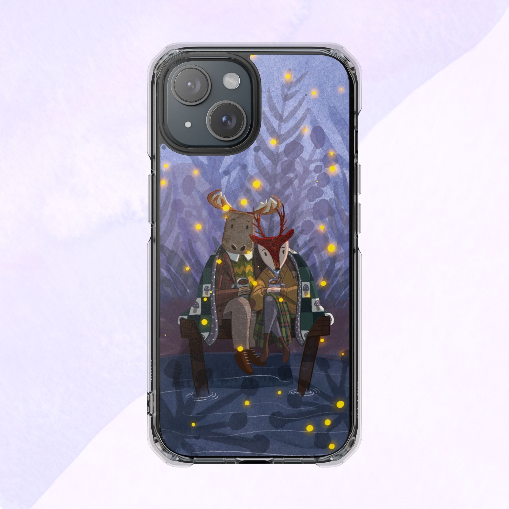 Cozy Animal Friends Phone Case - Magnetic Clear Impact Cases for Outdoorsy Animal Lovers, Perfect for Christmas, Gift Idea, Nature Vibes