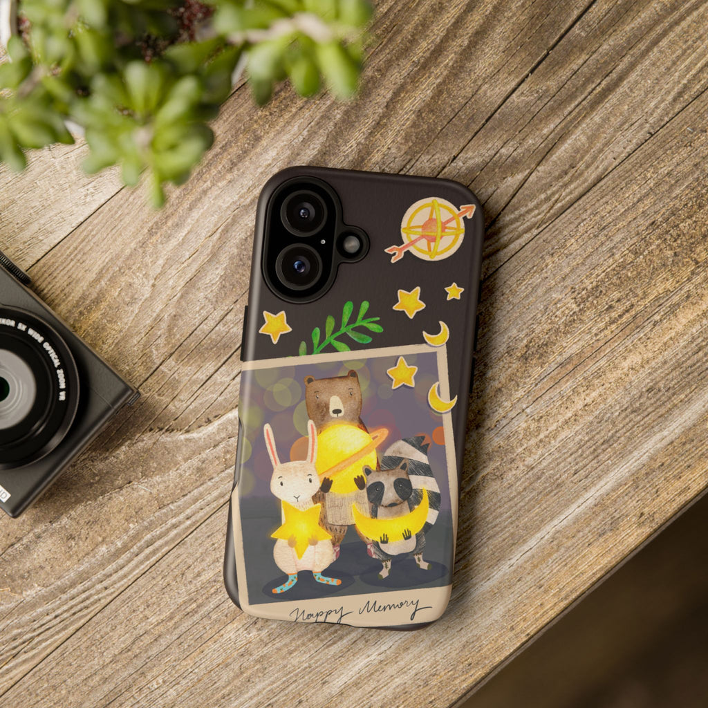 Animal iPhone Case - Tough Cases for Kids, Teens, Cute Fun Design, Holiday Accessories, iPhone 16 15 14 13 12 11 10 XR X 8, Gift Idea,