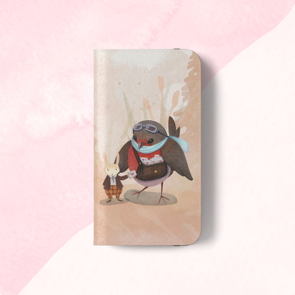 Whimsical Animal Flip Cases for Phones, Cute Woodland Creatures, Forest Friends Phone Cover, Animal Lover Gift, Phone Wallet