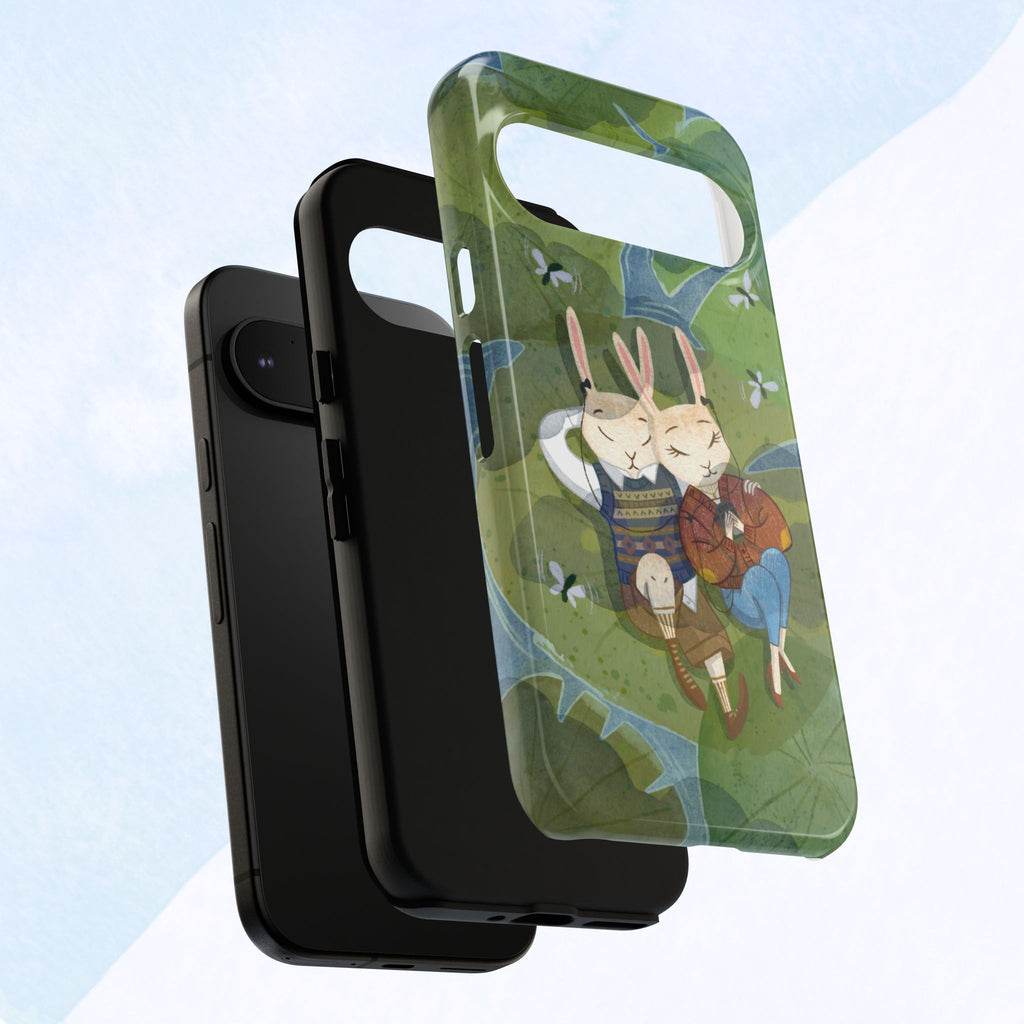 Cute Bunny Phone Case, Rabbit iPhone Cover, Nature Lovers Gift, Animal Lover Accessory, Eco-Friendly Case for Moms