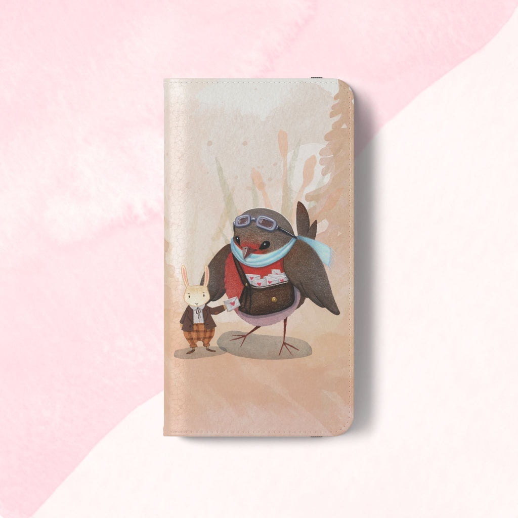 Whimsical Animal Flip Cases for Phones, Cute Woodland Creatures, Forest Friends Phone Cover, Animal Lover Gift, Phone Wallet