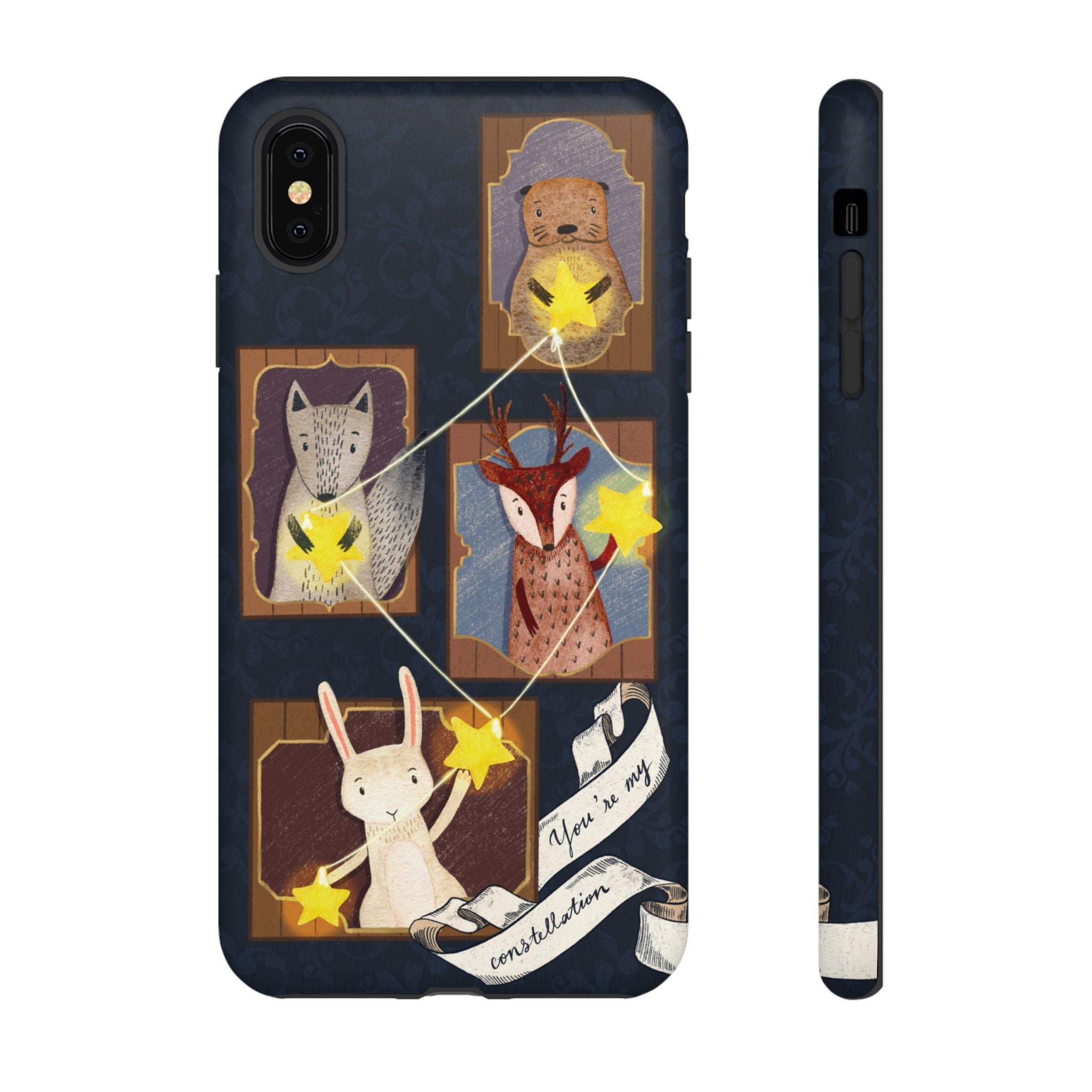 Tough Cases, Animals & Stars Design, Cute iPhone Gift, Nature Lover, Birthday, Animal Lover, iPhone 16 15 14 13 12 11 X XR 8