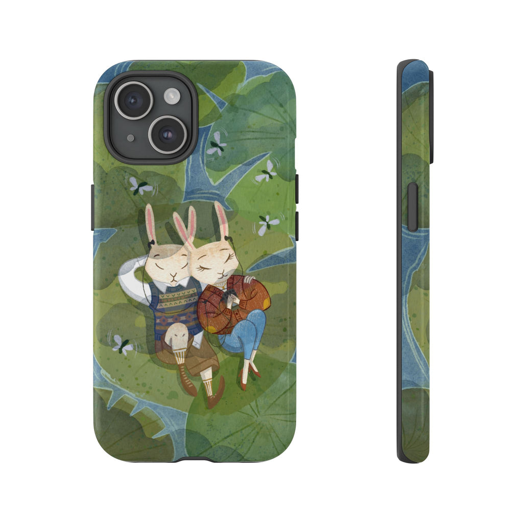 Cute Bunny Phone Case, Rabbit iPhone Cover, Nature Lovers Gift, Animal Lover Accessory, Eco-Friendly Case for Moms