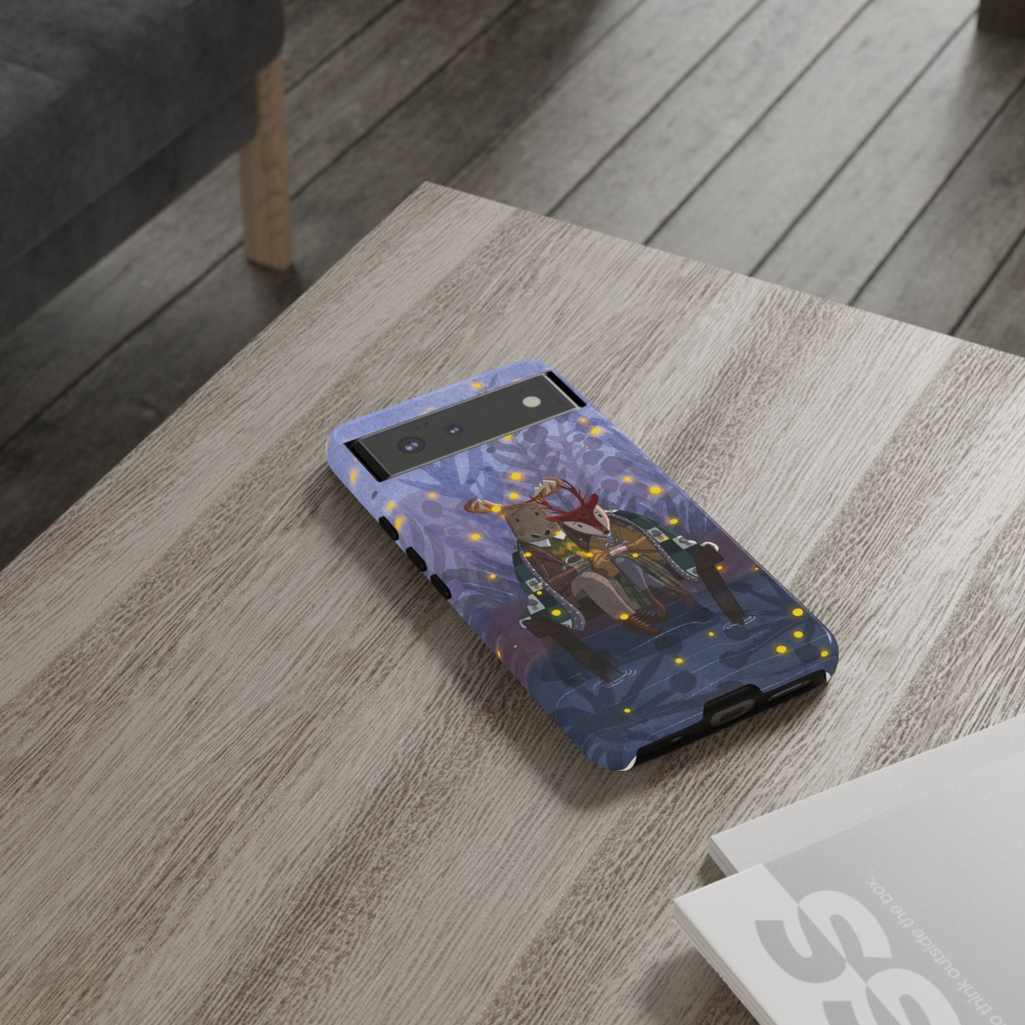 Cozy Couple Phone Case, Cute Animal Lovers Gift, Nature Aesthetic, Perfect for Holidays, Personalized Phone Accessories, Gift for Her