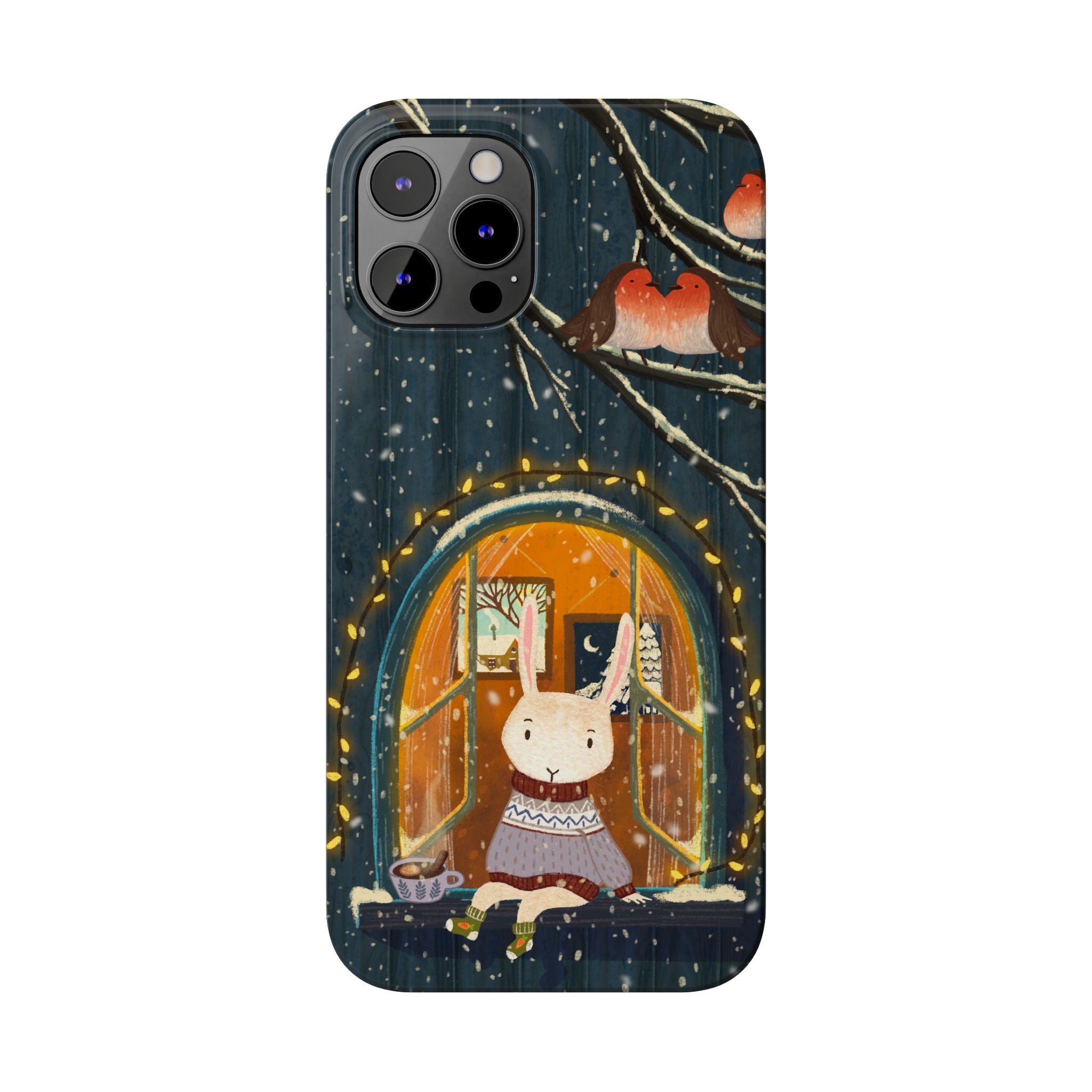 Cozy Animal Phone Case - Whimsical Rabbit Design, Cute Slim Case for Animal Lovers, Perfect Gift for Birthdays, Holidays