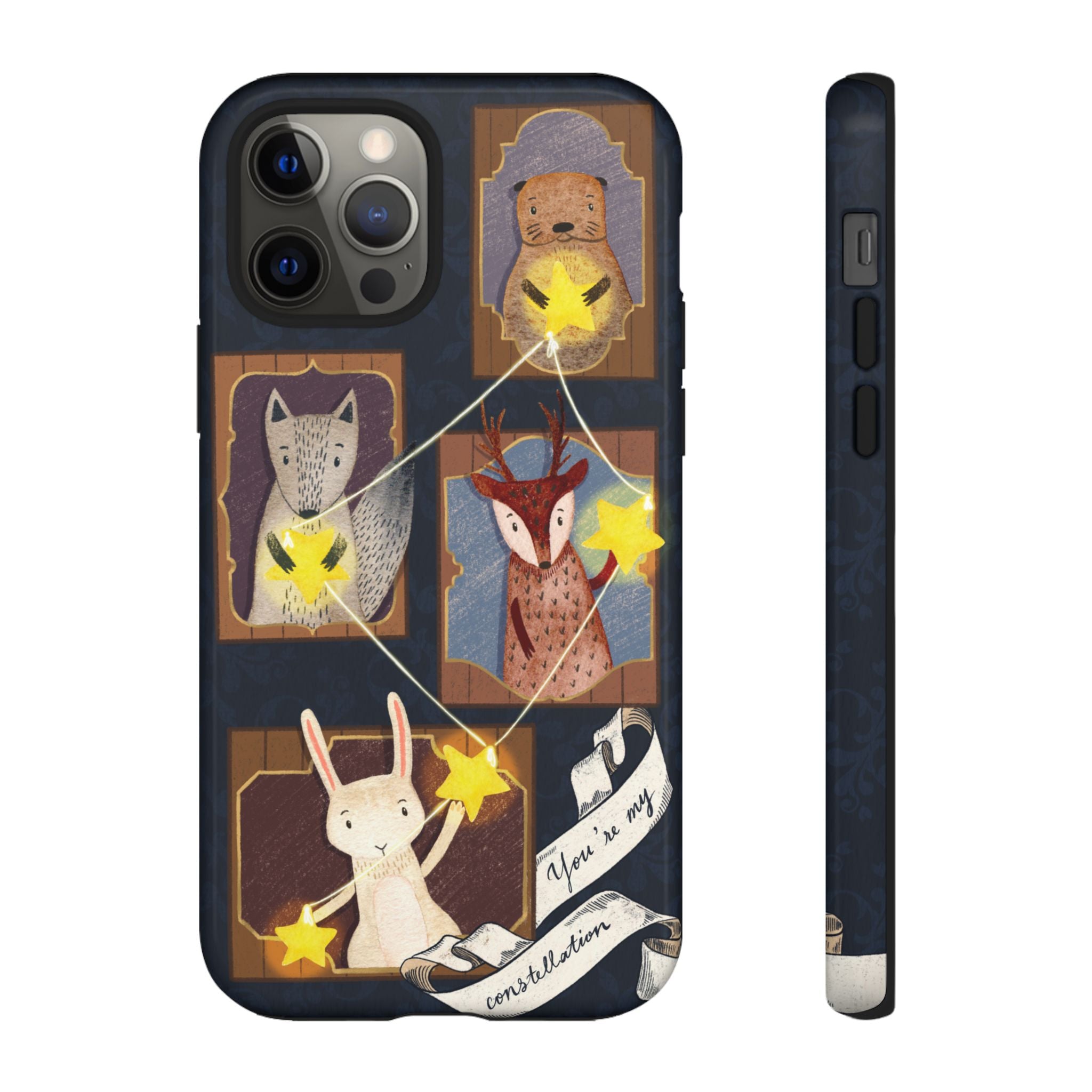 Tough Cases, Animals & Stars Design, Cute iPhone Gift, Nature Lover, Birthday, Animal Lover, iPhone 16 15 14 13 12 11 X XR 8