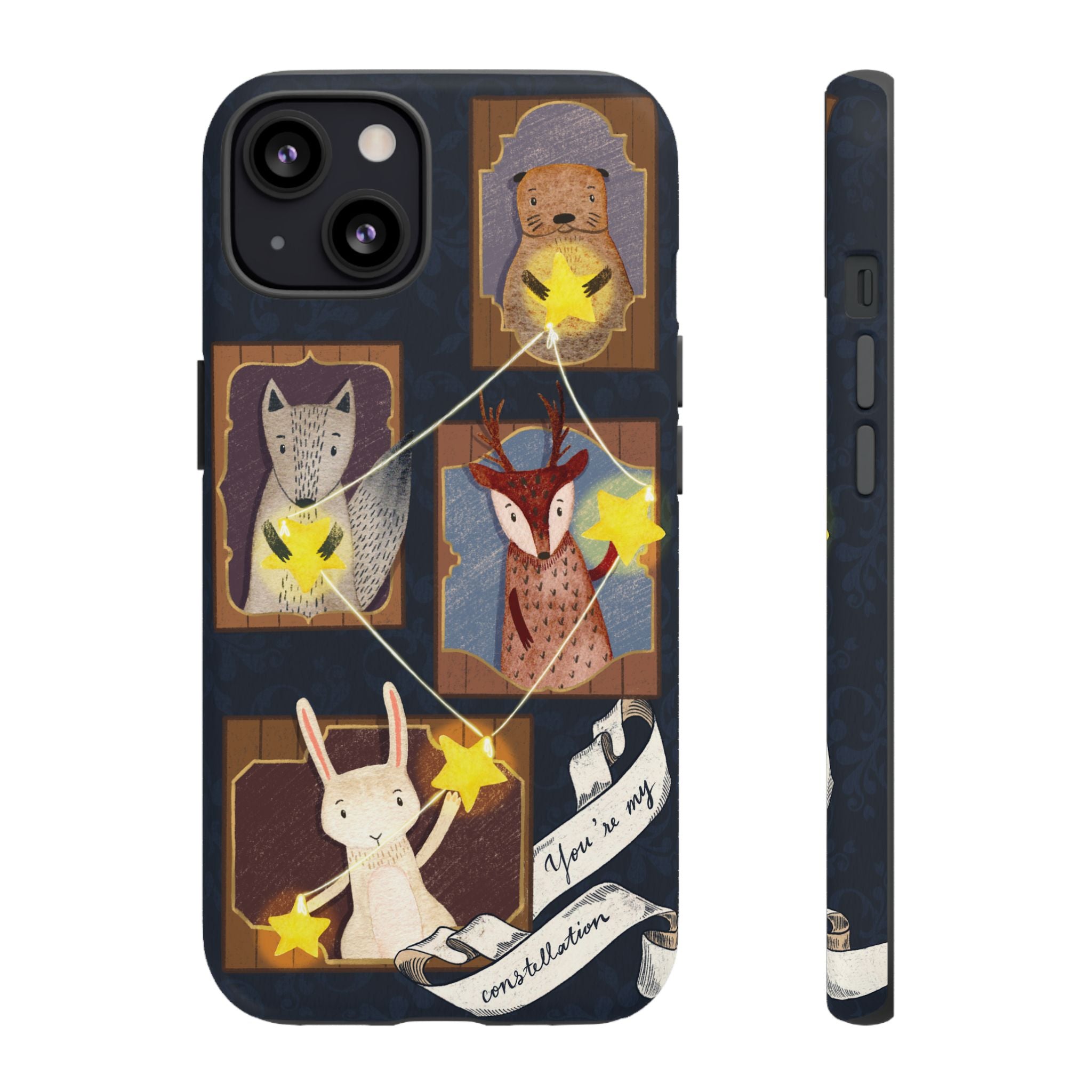 Tough Cases, Animals & Stars Design, Cute iPhone Gift, Nature Lover, Birthday, Animal Lover, iPhone 16 15 14 13 12 11 X XR 8