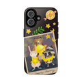 Tough Magnetic Cases, Whimsical Animal Phone Case, Cute Bear Rabbit Raccoon Design, Cute gift for her, Birthdays, iPhone 14 15 16 pro max