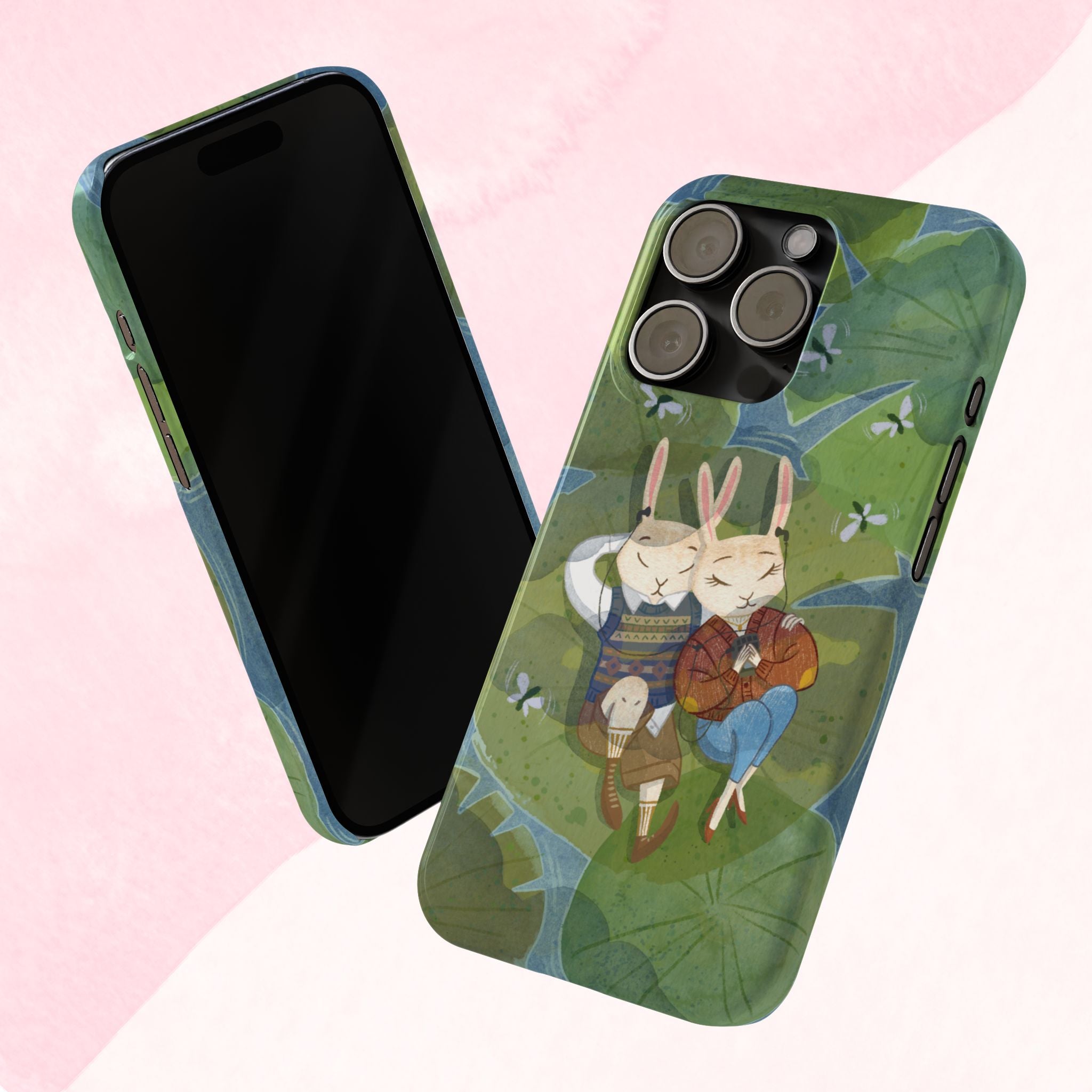Whimsical Bunny Phone Cases for Animal Lovers and Nature Enthusiasts | Cute, Fun Design, Gifts for Friends, Birthday, Easter, Spring