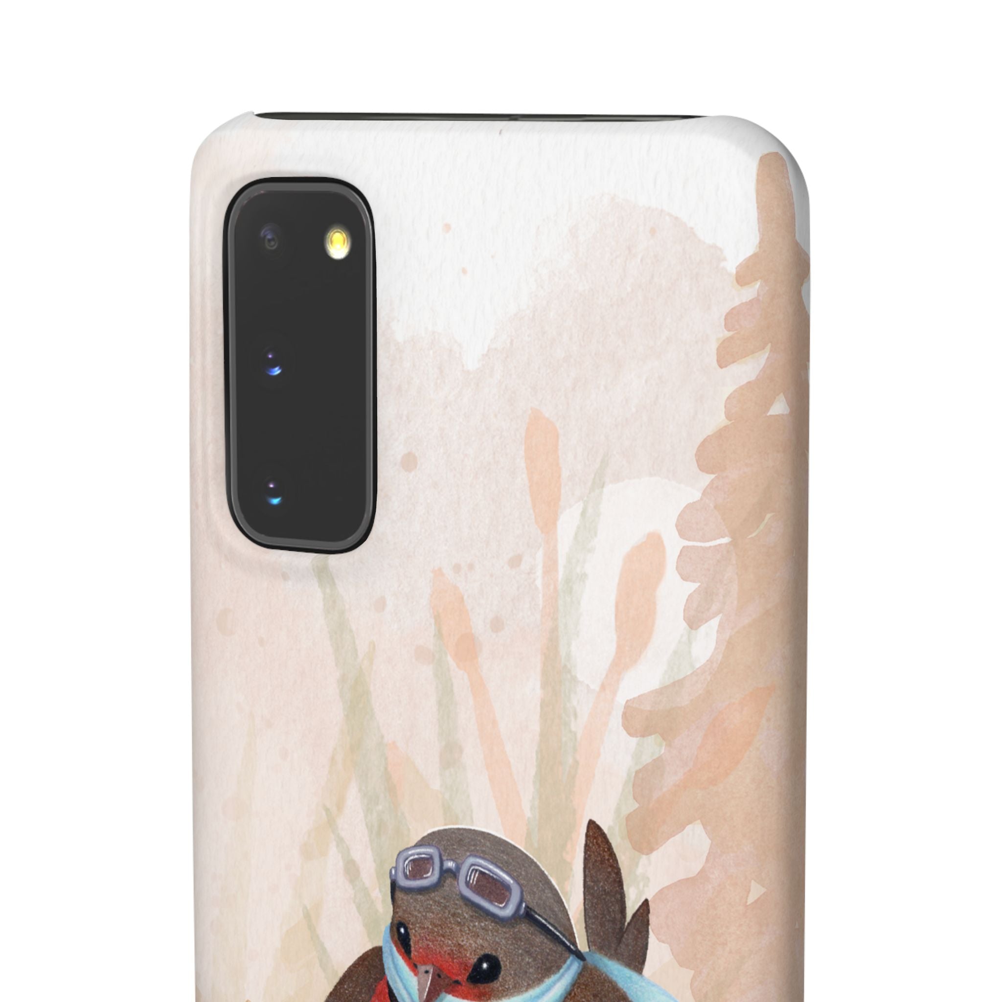 Whimsical Animal Snap Cases, Cute Phone Case, Handmade Bird and Bunny Design, Gift for Animal Lovers, Unique Smartphone Cover