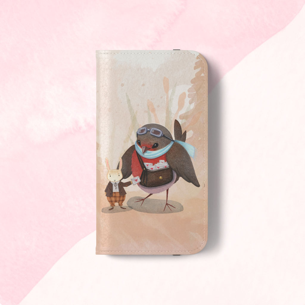 Whimsical Animal Flip Cases for Phones, Cute Woodland Creatures, Forest Friends Phone Cover, Animal Lover Gift, Phone Wallet