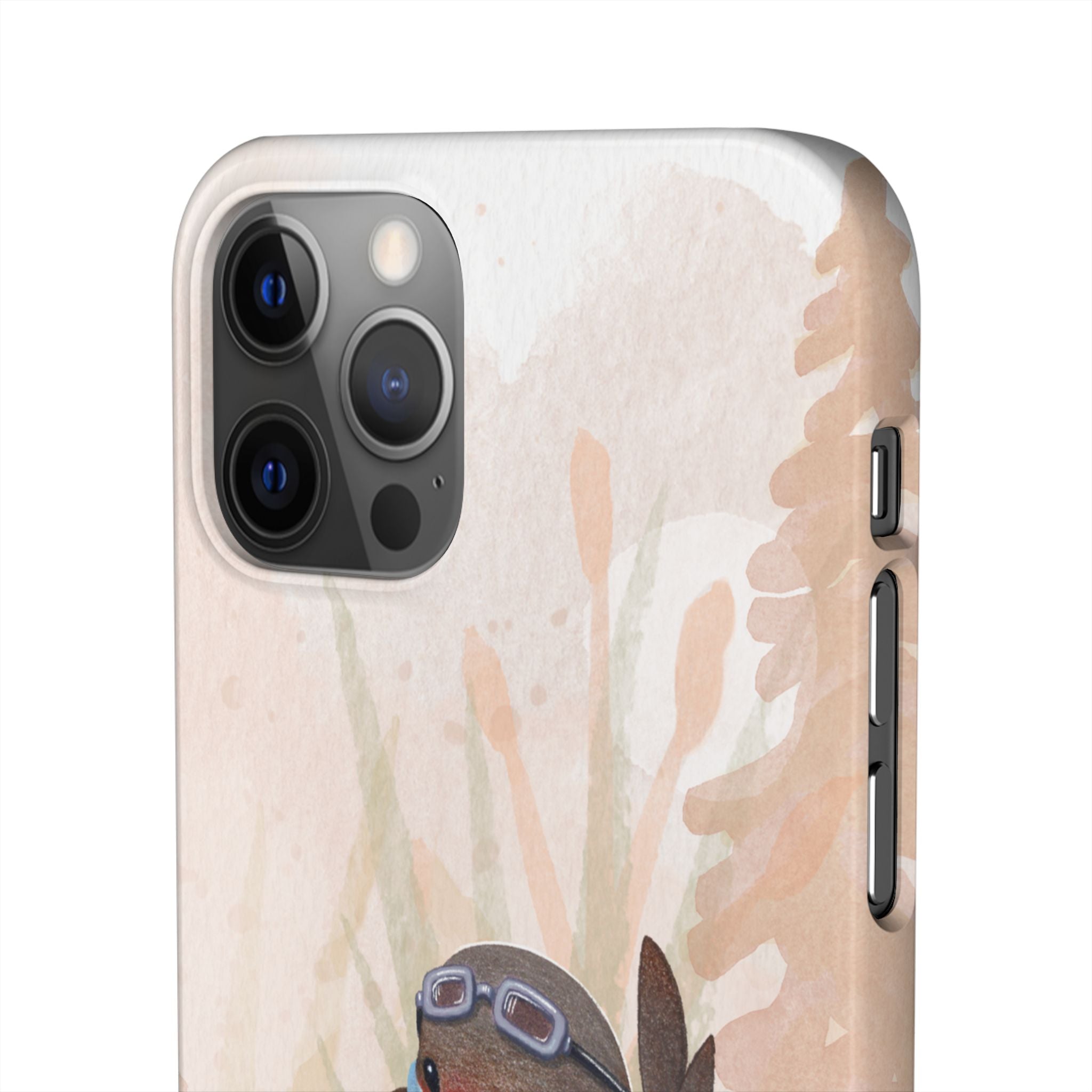 Whimsical Animal Snap Cases, Cute Phone Case, Handmade Bird and Bunny Design, Gift for Animal Lovers, Unique Smartphone Cover