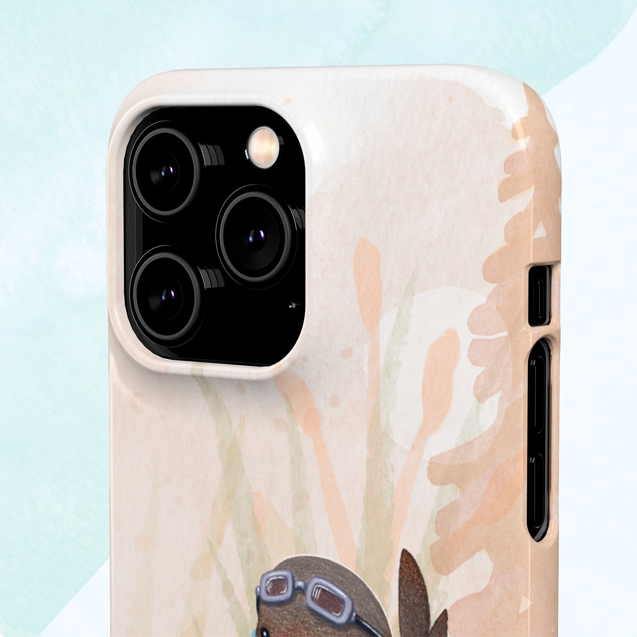 Whimsical Animal Snap Cases, Cute Phone Case, Handmade Bird and Bunny Design, Gift for Animal Lovers, Unique Smartphone Cover