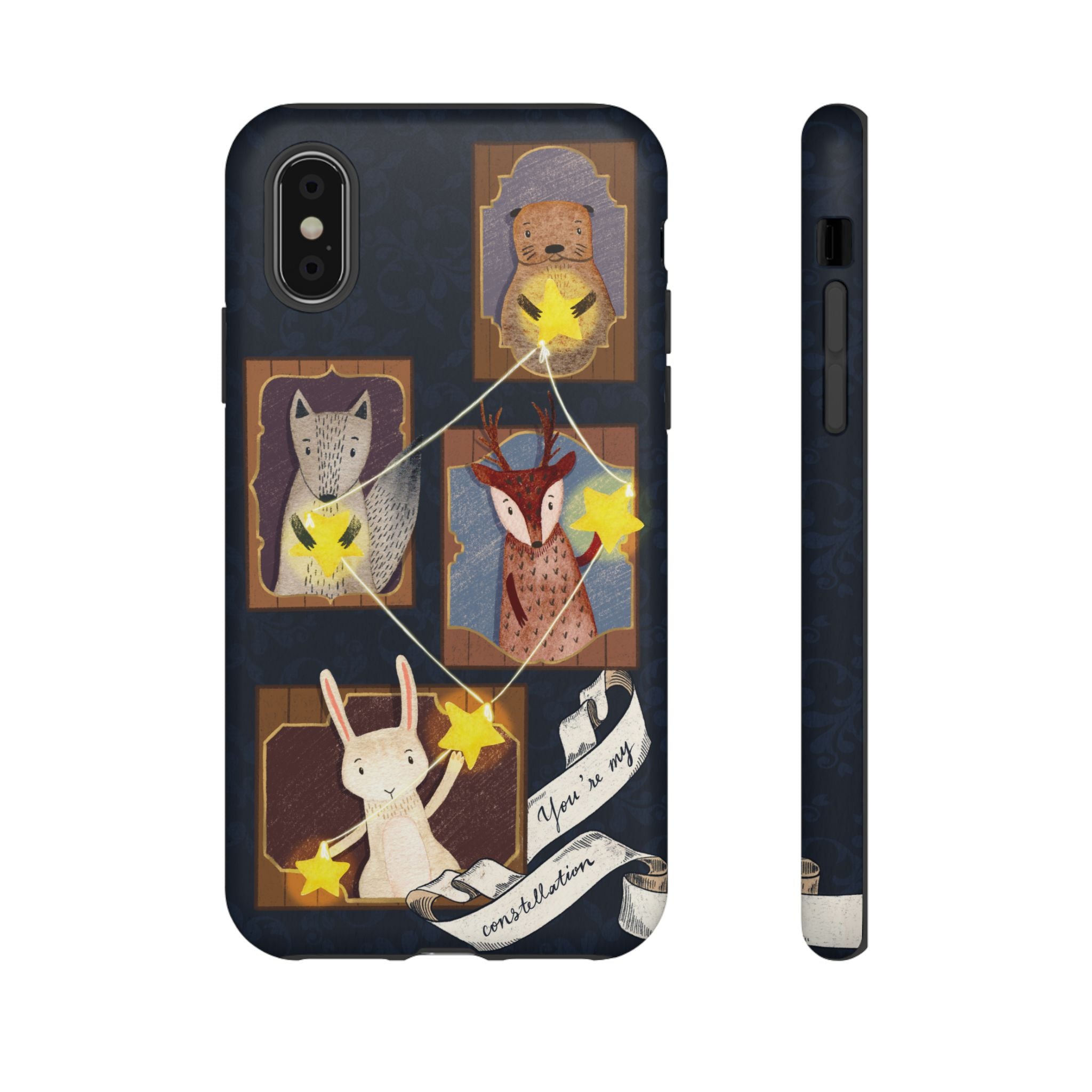 Tough Cases, Animals & Stars Design, Cute iPhone Gift, Nature Lover, Birthday, Animal Lover, iPhone 16 15 14 13 12 11 X XR 8