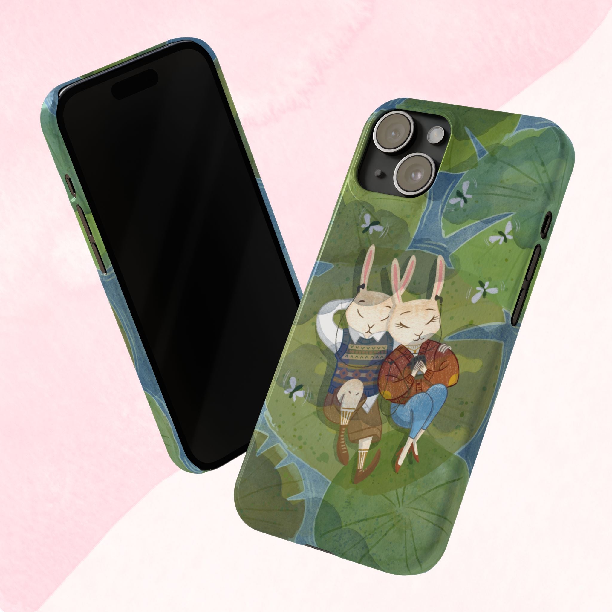 Whimsical Bunny Phone Cases for Animal Lovers and Nature Enthusiasts | Cute, Fun Design, Gifts for Friends, Birthday, Easter, Spring