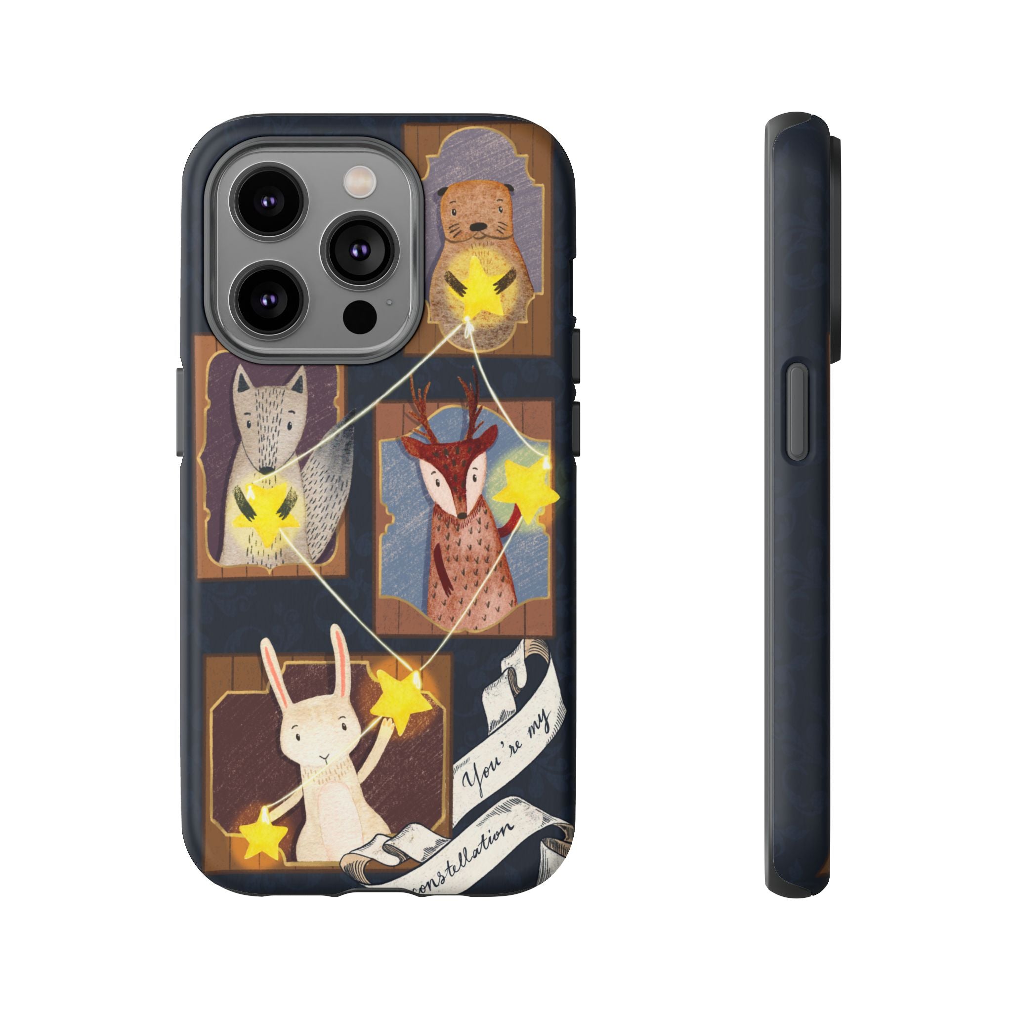 Tough Cases, Animals & Stars Design, Cute iPhone Gift, Nature Lover, Birthday, Animal Lover, iPhone 16 15 14 13 12 11 X XR 8