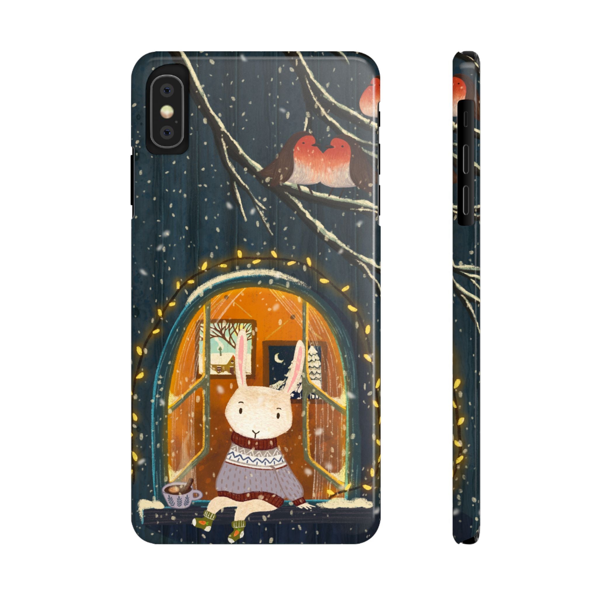 Cozy Animal Phone Case - Whimsical Rabbit Design, Cute Slim Case for Animal Lovers, Perfect Gift for Birthdays, Holidays