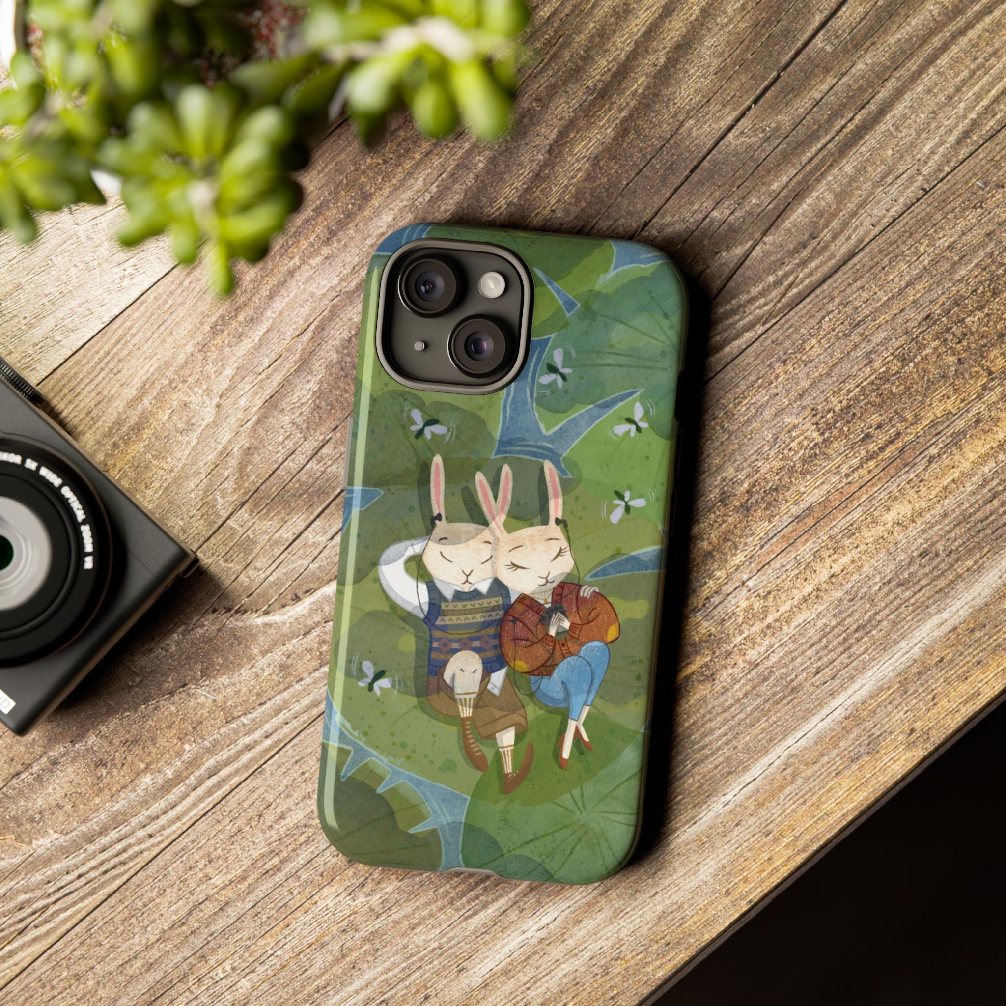 Cute Bunny Phone Case, Rabbit iPhone Cover, Nature Lovers Gift, Animal Lover Accessory, Eco-Friendly Case for Moms