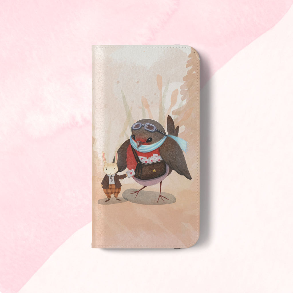 Whimsical Animal Flip Cases for Phones, Cute Woodland Creatures, Forest Friends Phone Cover, Animal Lover Gift, Phone Wallet