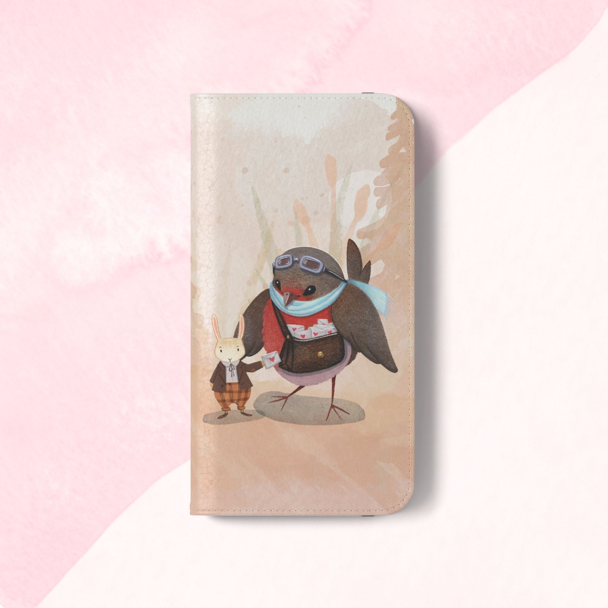 Whimsical Animal Flip Cases for Phones, Cute Woodland Creatures, Forest Friends Phone Cover, Animal Lover Gift, Phone Wallet