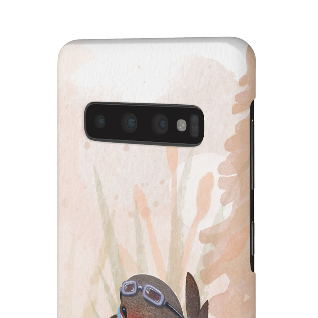 Whimsical Animal Snap Cases, Cute Phone Case, Handmade Bird and Bunny Design, Gift for Animal Lovers, Unique Smartphone Cover