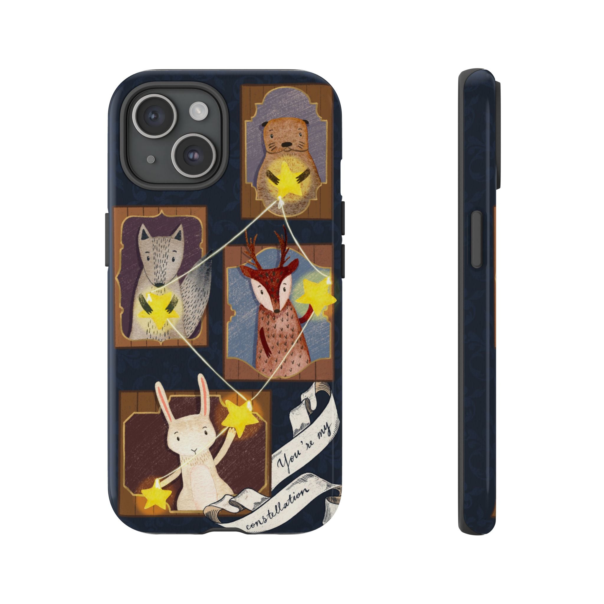 Tough Cases, Animals & Stars Design, Cute iPhone Gift, Nature Lover, Birthday, Animal Lover, iPhone 16 15 14 13 12 11 X XR 8